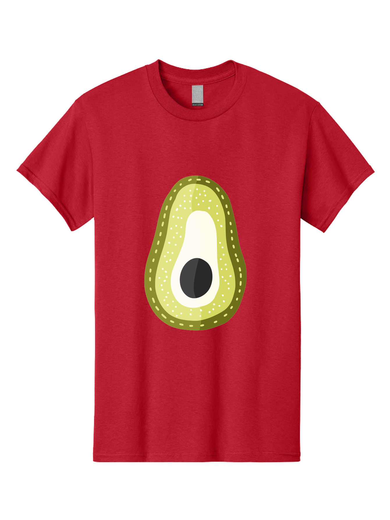 Avocado Men'S Graphic Tee, 100% Cotton, Comfortable Casual Summer Wear, Machine Washable, Avocado Slice, Ripe Avocado, Green Fruit, Single Pit, Avocado Texture, Cartoon Style, Healthy Eating, Nutritious Food, Fruit Illustration Aad671 13