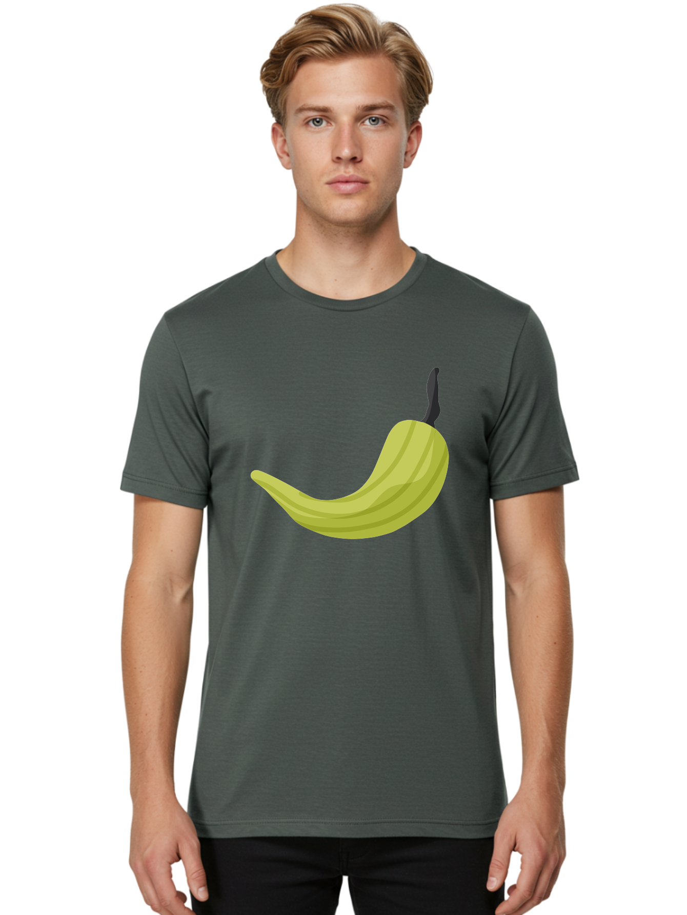 Banana Men'S Graphic Tee, 100% Cotton, Comfortable Casual Summer Wear, Machine Washable, Yellow Banana, Ripe Fruit, Healthy Snack, Digital Illustration, Cartoon Style, Simple Design, Fruit Icon Aad672 10