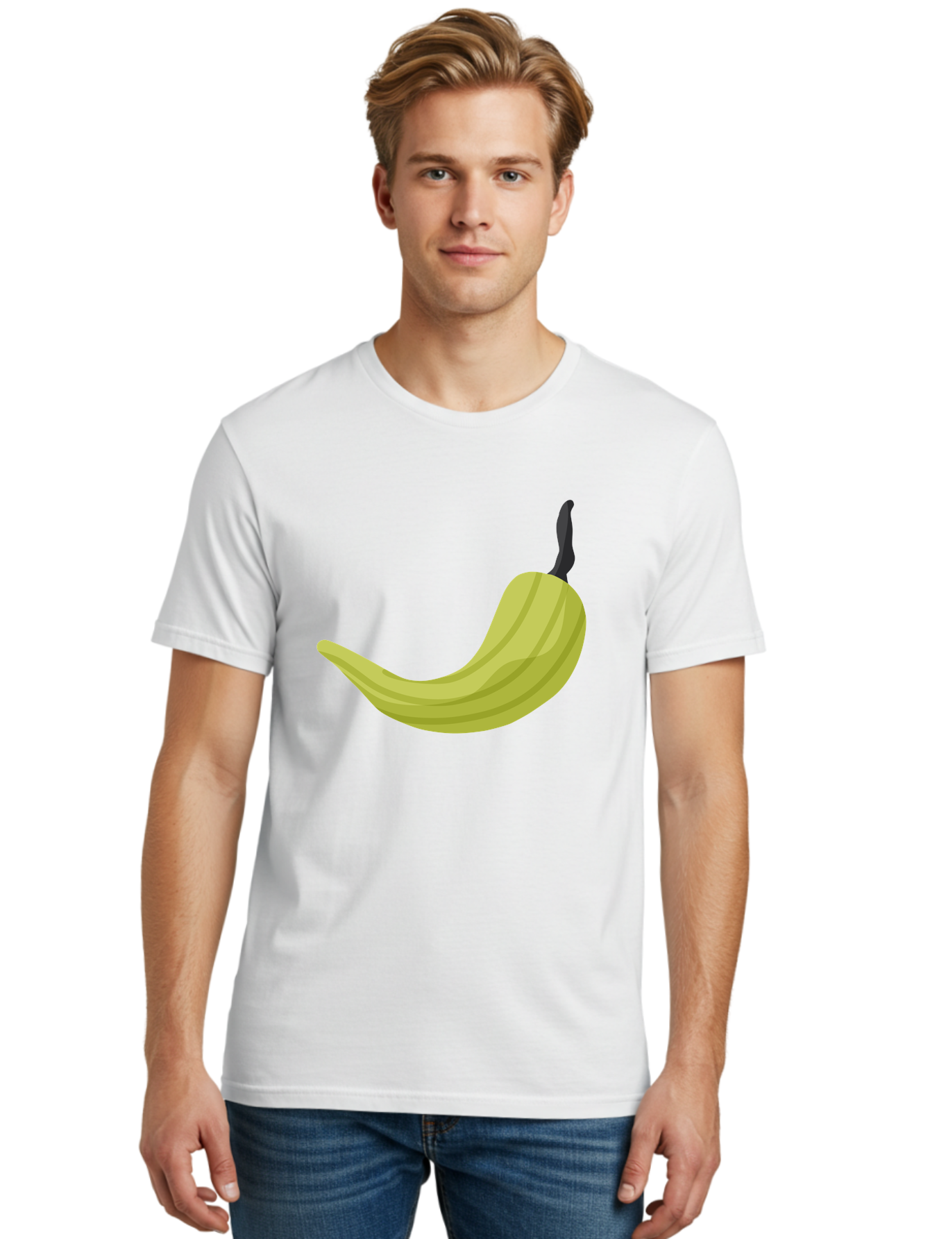 Banana Men'S Graphic Tee, 100% Cotton, Comfortable Casual Summer Wear, Machine Washable, Yellow Banana, Ripe Fruit, Healthy Snack, Digital Illustration, Cartoon Style, Simple Design, Fruit Icon Aad672 18