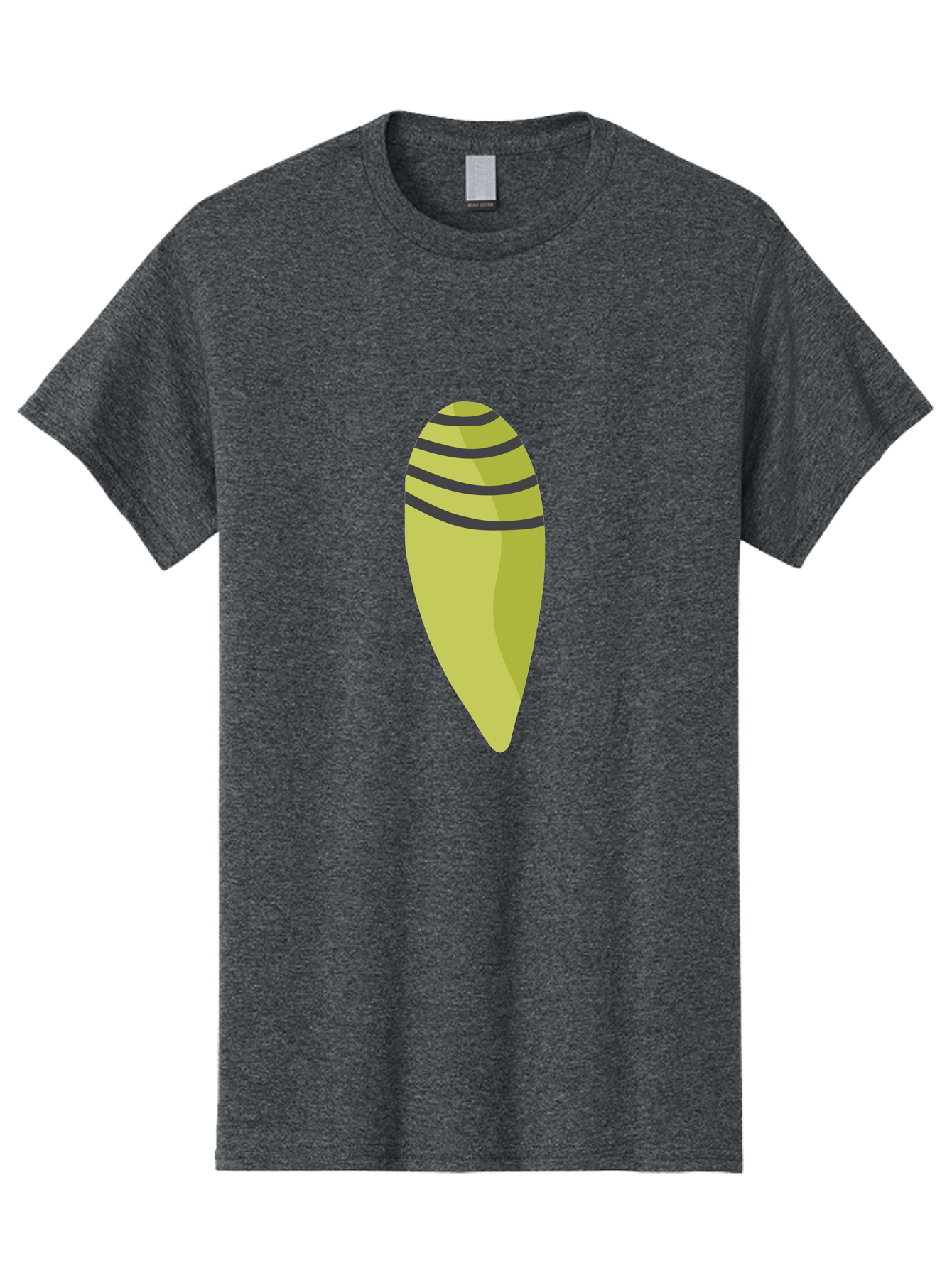 Conch-Shell Men'S Graphic Tee, 100% Cotton, Comfortable Casual Summer Wear, Machine Washable, Conch Shell, Seashell, Ocean Shell, Striped Shell, Yellow Shell, Black Stripes, Sea Creature, Marine Life, Beach Finds, Coastal Decor, Aad687 7