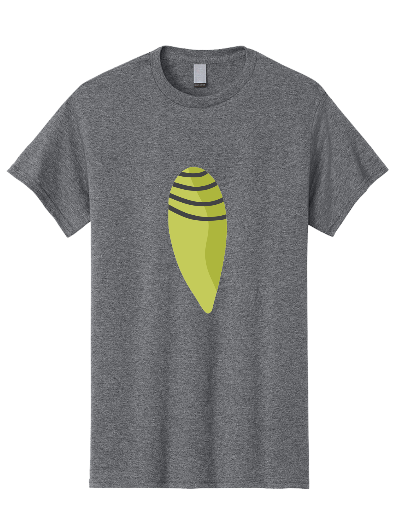 Conch-Shell Men'S Graphic Tee, 100% Cotton, Comfortable Casual Summer Wear, Machine Washable, Conch Shell, Seashell, Ocean Shell, Striped Shell, Yellow Shell, Black Stripes, Sea Creature, Marine Life, Beach Finds, Coastal Decor, Aad687 19