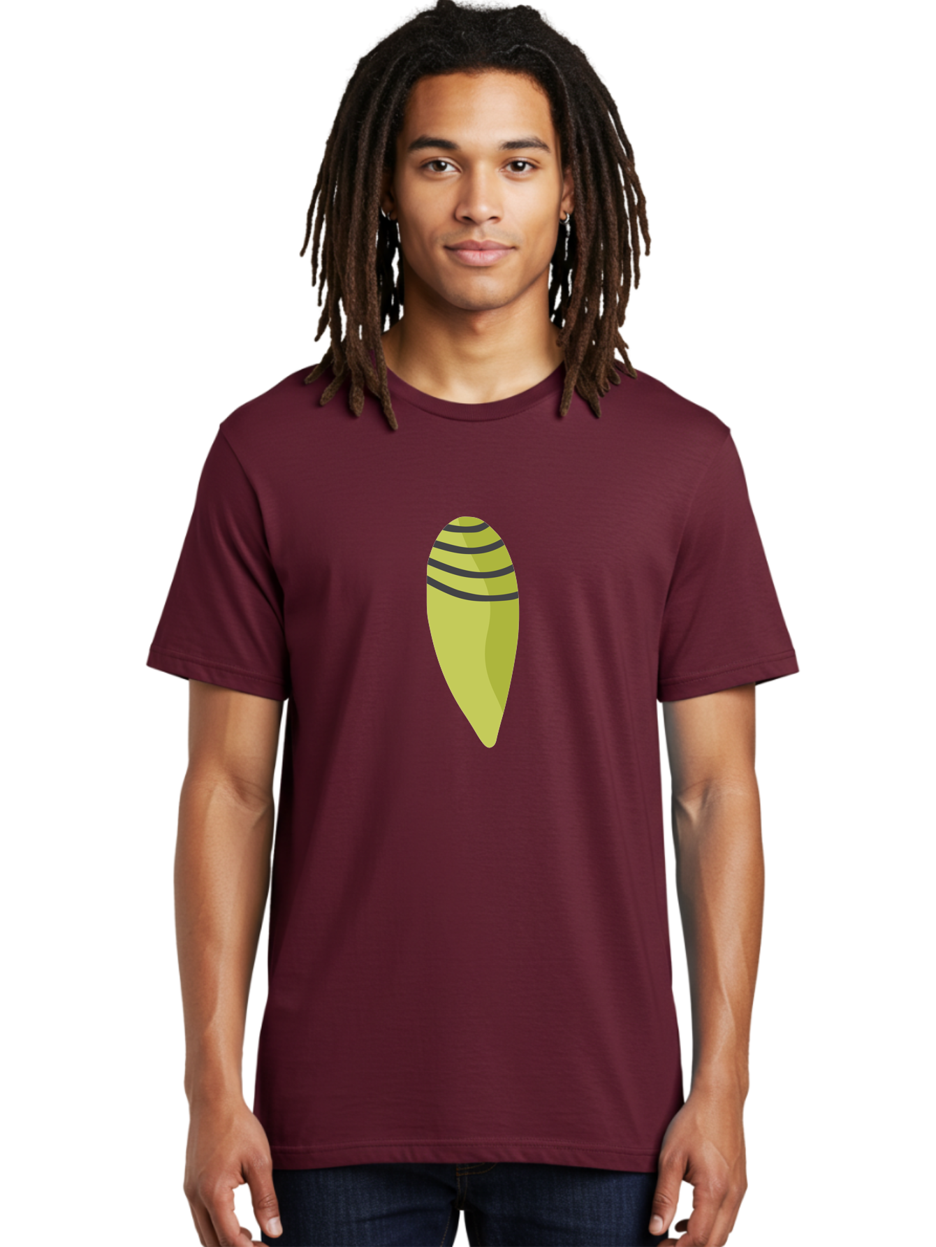 Conch-Shell Men'S Graphic Tee, 100% Cotton, Comfortable Casual Summer Wear, Machine Washable, Conch Shell, Seashell, Ocean Shell, Striped Shell, Yellow Shell, Black Stripes, Sea Creature, Marine Life, Beach Finds, Coastal Decor, Aad687 28