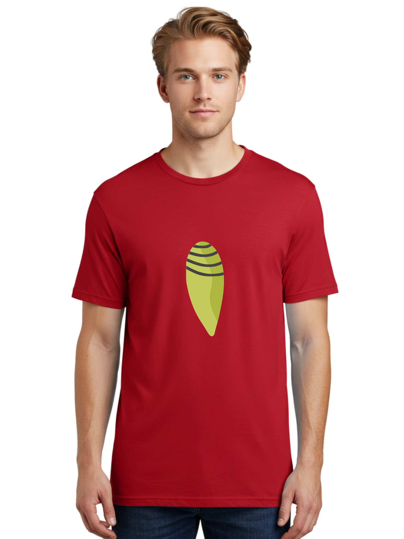 Conch-Shell Men'S Graphic Tee, 100% Cotton, Comfortable Casual Summer Wear, Machine Washable, Conch Shell, Seashell, Ocean Shell, Striped Shell, Yellow Shell, Black Stripes, Sea Creature, Marine Life, Beach Finds, Coastal Decor, Aad687 16