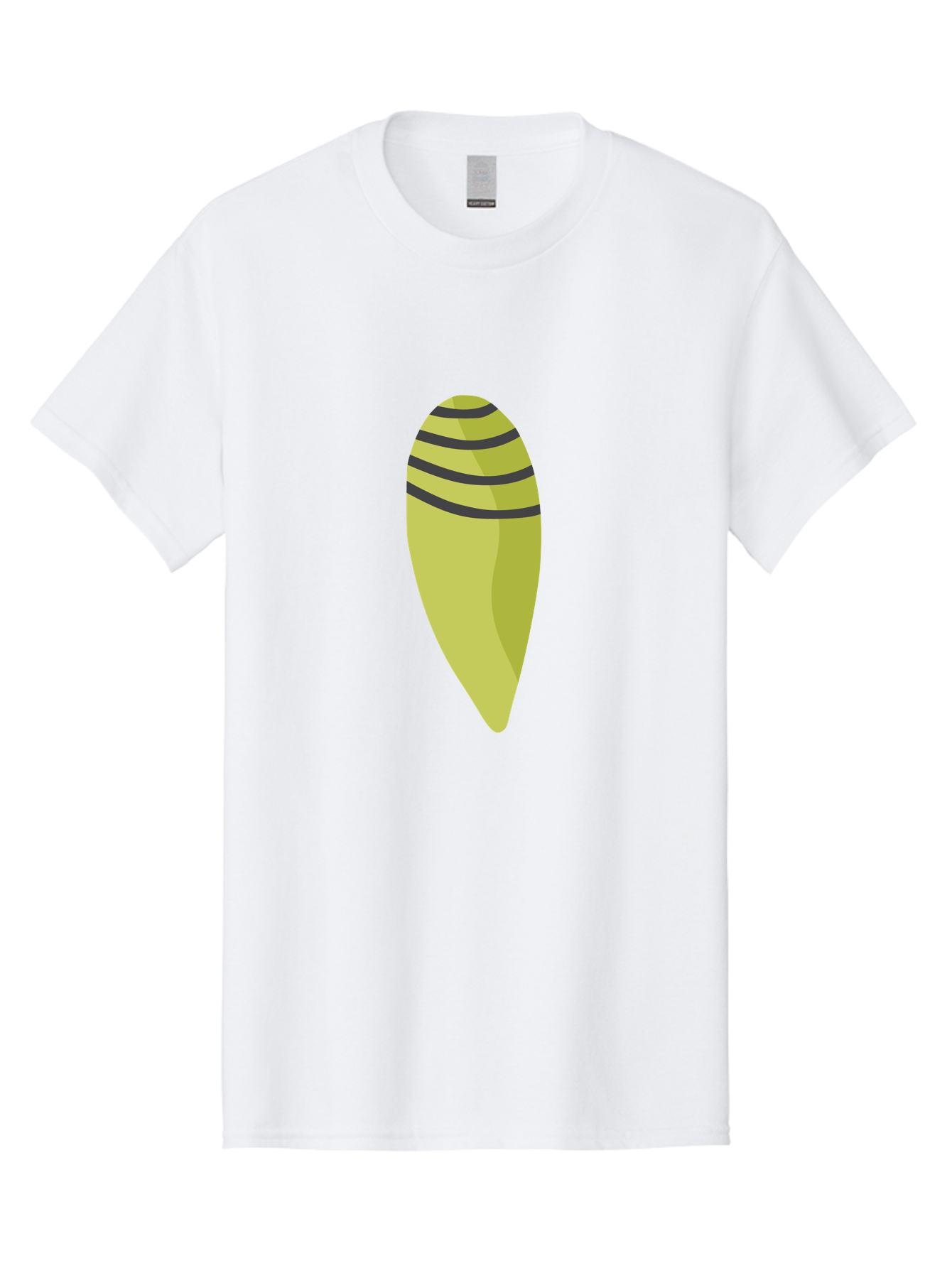 Conch-Shell Men'S Graphic Tee, 100% Cotton, Comfortable Casual Summer Wear, Machine Washable, Conch Shell, Seashell, Ocean Shell, Striped Shell, Yellow Shell, Black Stripes, Sea Creature, Marine Life, Beach Finds, Coastal Decor, Aad687 29