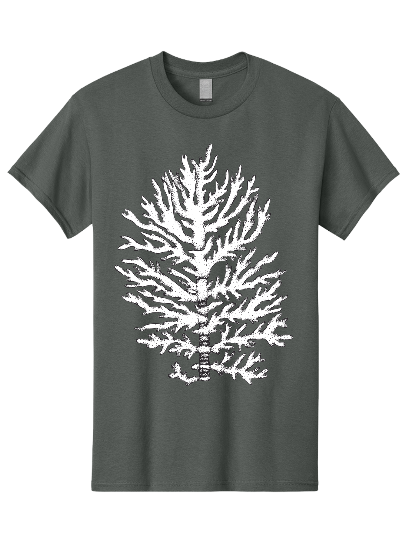 Coral Men'S Graphic Tee, 100% Cotton, Comfortable Casual Summer Wear, Machine Washable, White Coral, Branching Coral, Detailed Illustration, Marine Life, Ocean Creatures, Intricate Design, Coral Reef, Underwater World, Sea Life, Aad691 19