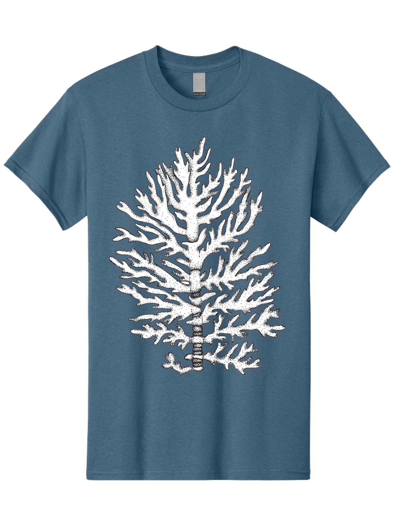 Coral Men'S Graphic Tee, 100% Cotton, Comfortable Casual Summer Wear, Machine Washable, White Coral, Branching Coral, Detailed Illustration, Marine Life, Ocean Creatures, Intricate Design, Coral Reef, Underwater World, Sea Life, Aad691 17