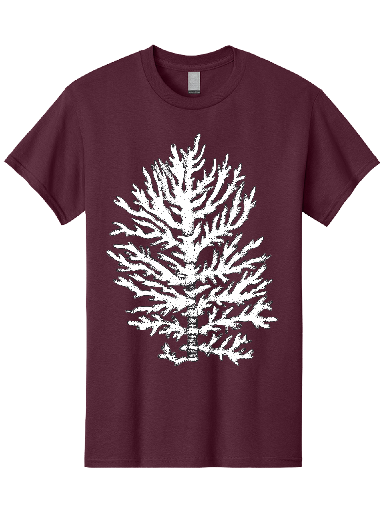Coral Men'S Graphic Tee, 100% Cotton, Comfortable Casual Summer Wear, Machine Washable, White Coral, Branching Coral, Detailed Illustration, Marine Life, Ocean Creatures, Intricate Design, Coral Reef, Underwater World, Sea Life, Aad691 13
