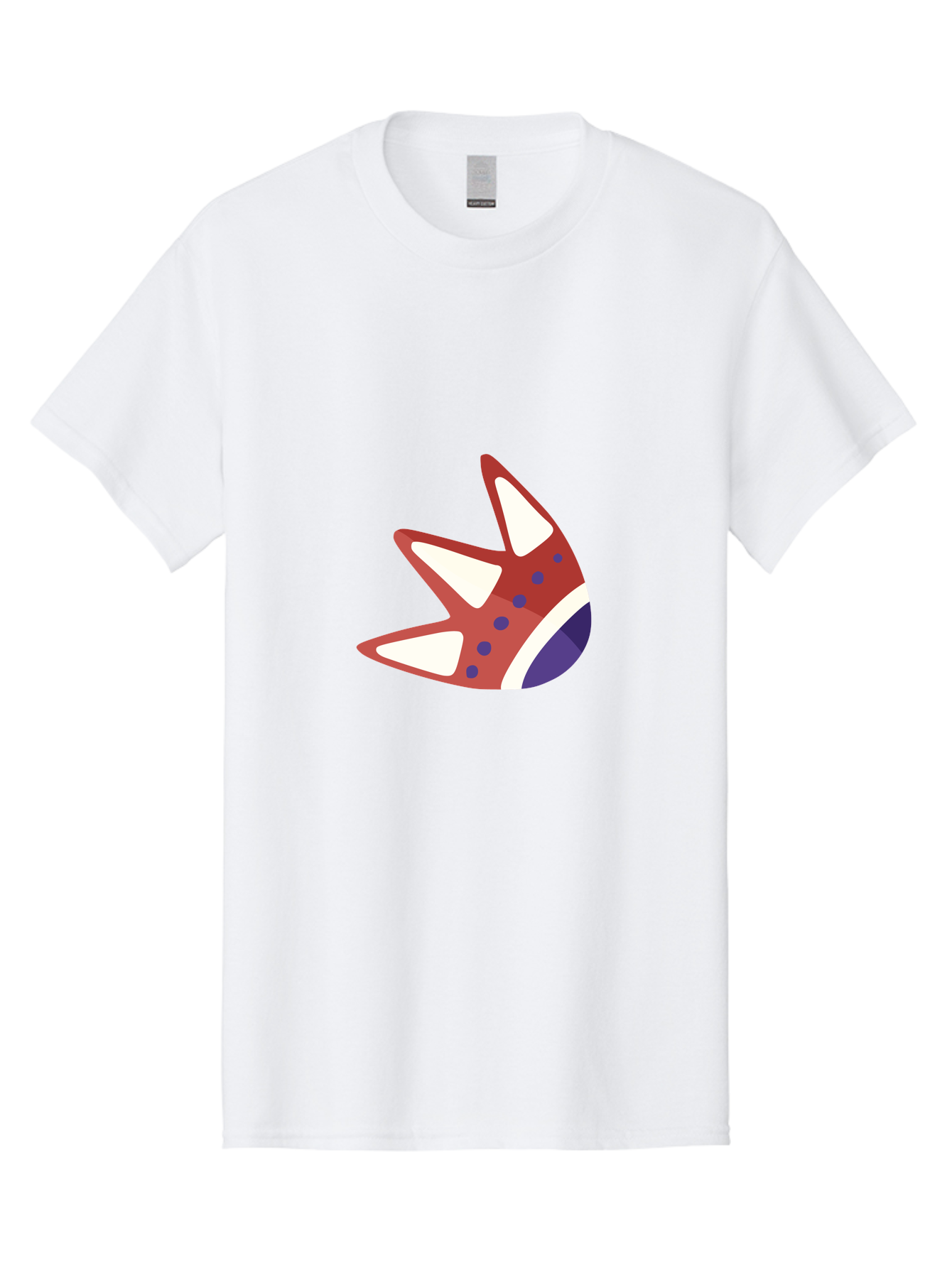 Dinosaur-Foot Men'S Graphic Tee, 100% Cotton, Comfortable Casual Summer Wear, Machine Washable, Shark Mouth, Cartoon Style, Sharp Teeth, Red And White, Blue Spots, Underwater Creature, Ocean Animal, Cartoon Character Aad695 29