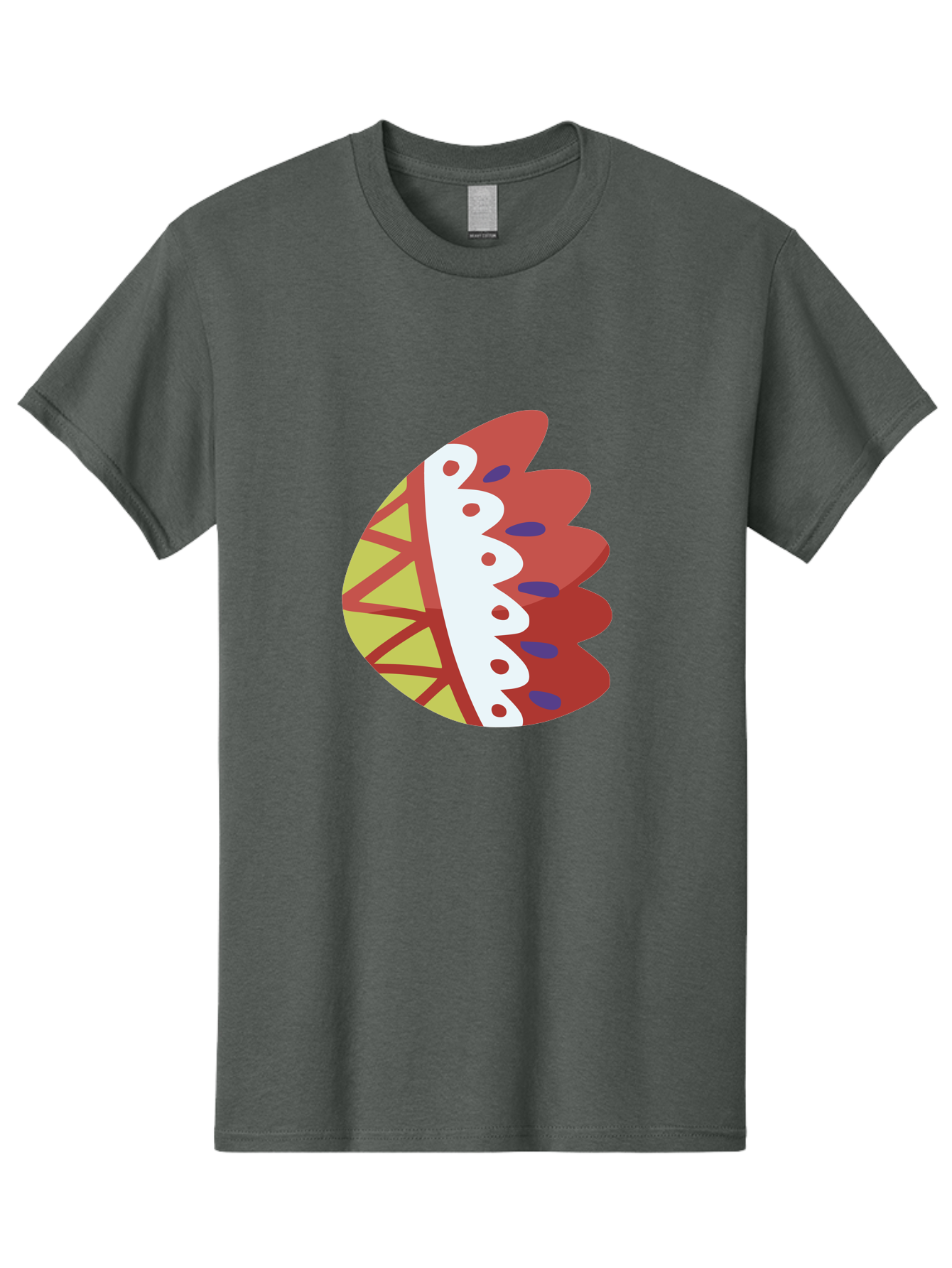 Headdress-Feather Men'S Graphic Tee, 100% Cotton, Comfortable Casual Summer Wear, Machine Washable, Stylish Footwear, Athletic Shoe, Sneaker Design, Colorful Patterns, Sporty Vibe, Modern Fashion, Comfortable Shoes Aad704 5