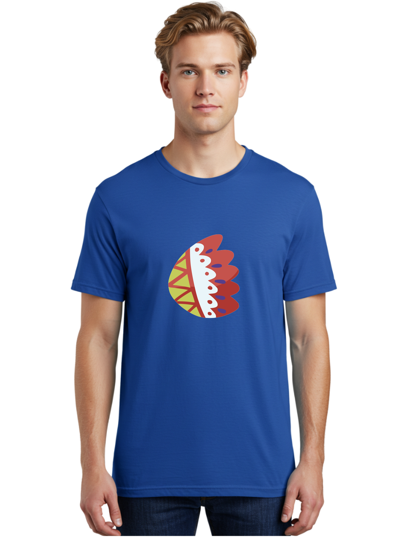 Headdress-Feather Men'S Graphic Tee, 100% Cotton, Comfortable Casual Summer Wear, Machine Washable, Stylish Footwear, Athletic Shoe, Sneaker Design, Colorful Patterns, Sporty Vibe, Modern Fashion, Comfortable Shoes Aad704 16