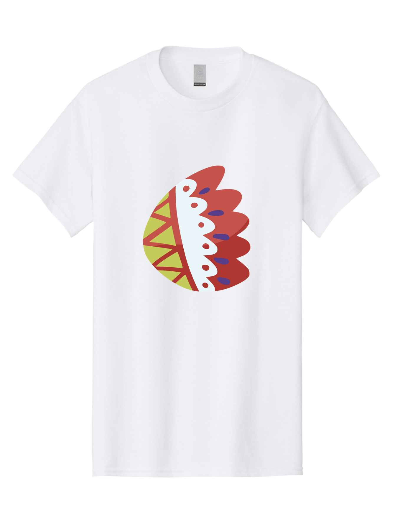 Headdress-Feather Men'S Graphic Tee, 100% Cotton, Comfortable Casual Summer Wear, Machine Washable, Stylish Footwear, Athletic Shoe, Sneaker Design, Colorful Patterns, Sporty Vibe, Modern Fashion, Comfortable Shoes Aad704 3