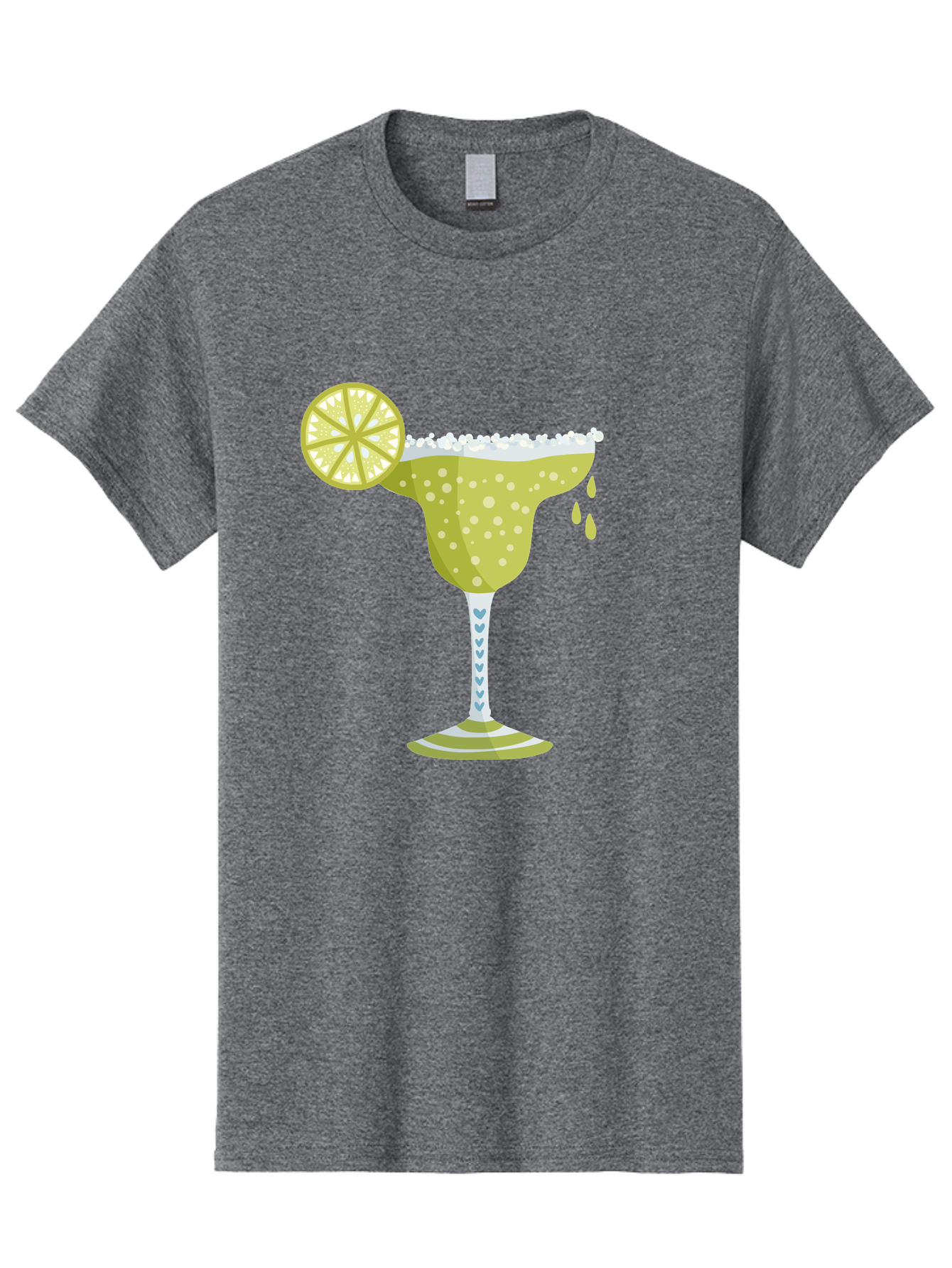 Margarita Men'S Graphic Tee, 100% Cotton, Comfortable Casual Summer Wear, Machine Washable, Classic Margarita Cocktail, Salt Rim, Lime Wheel, Refreshing Drink, Party Drink, Barware, Green Drink, Citrus Flavor Aad720 3