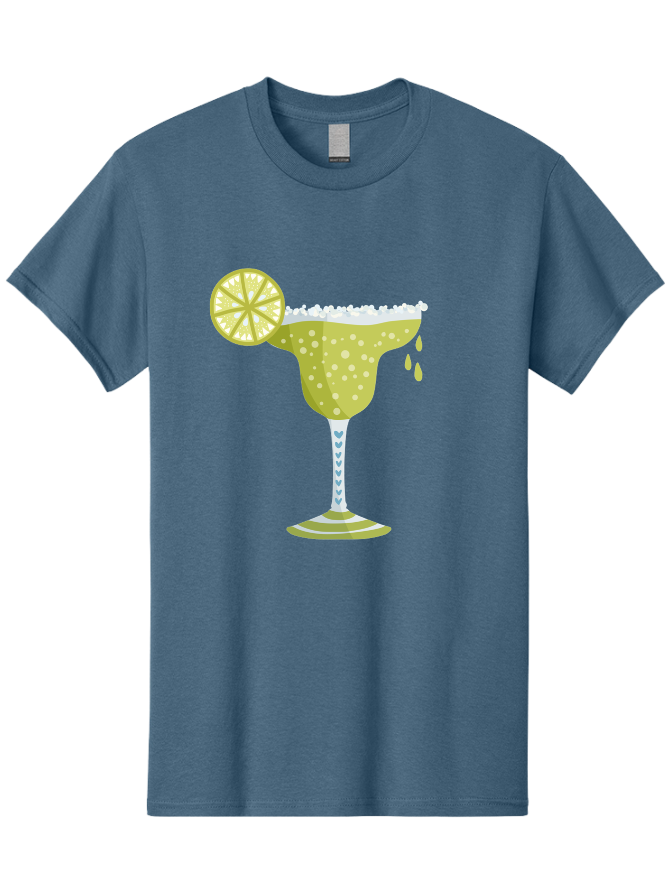 Margarita Men'S Graphic Tee, 100% Cotton, Comfortable Casual Summer Wear, Machine Washable, Classic Margarita Cocktail, Salt Rim, Lime Wheel, Refreshing Drink, Party Drink, Barware, Green Drink, Citrus Flavor Aad720 5