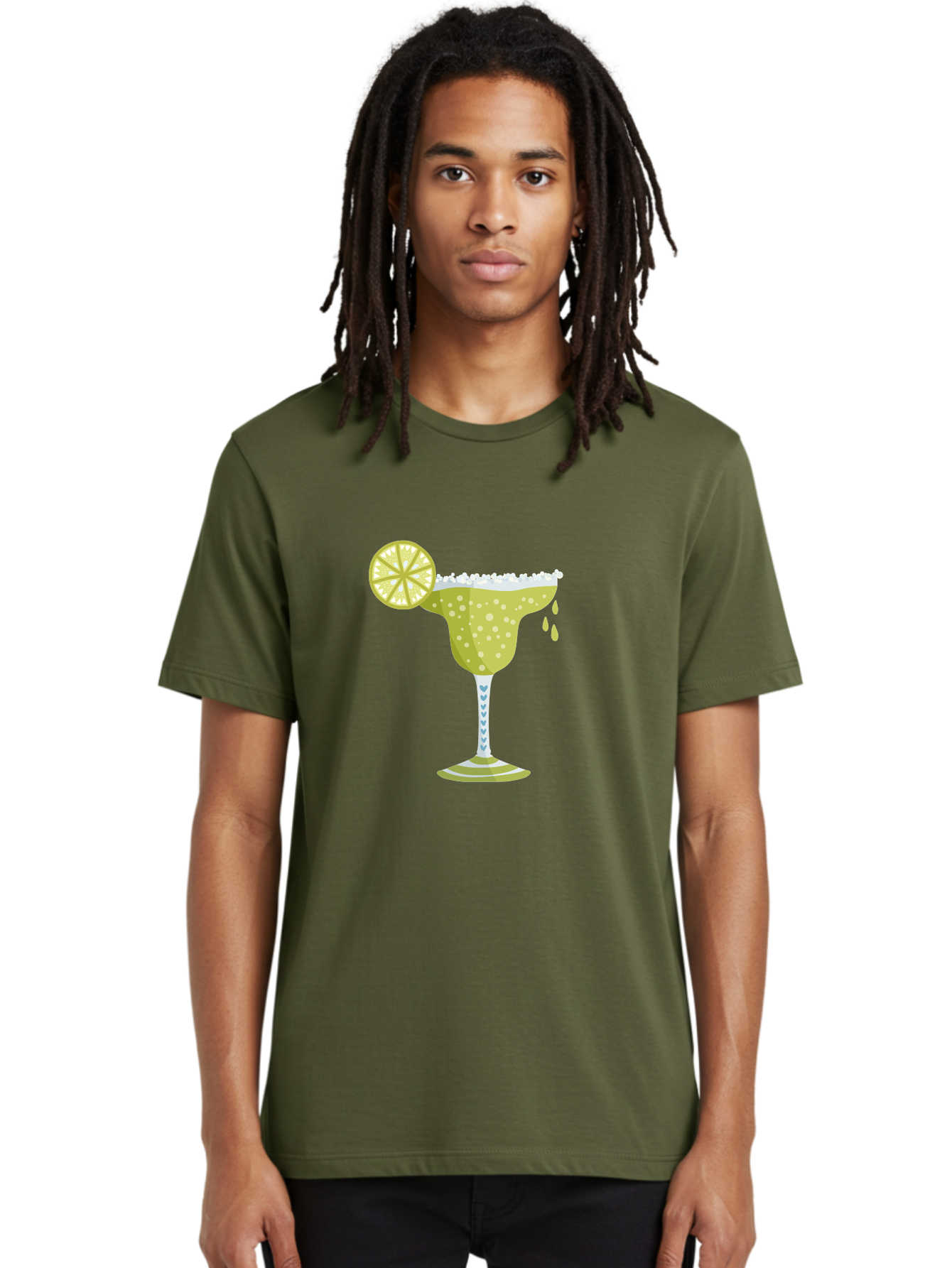 Margarita Men'S Graphic Tee, 100% Cotton, Comfortable Casual Summer Wear, Machine Washable, Classic Margarita Cocktail, Salt Rim, Lime Wheel, Refreshing Drink, Party Drink, Barware, Green Drink, Citrus Flavor Aad720 16