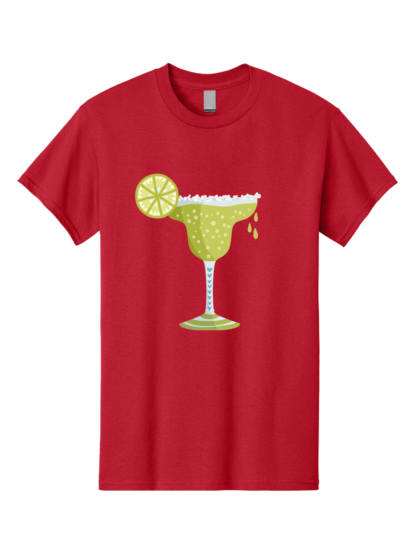 Margarita Men'S Graphic Tee, 100% Cotton, Comfortable Casual Summer Wear, Machine Washable, Classic Margarita Cocktail, Salt Rim, Lime Wheel, Refreshing Drink, Party Drink, Barware, Green Drink, Citrus Flavor Aad720 25