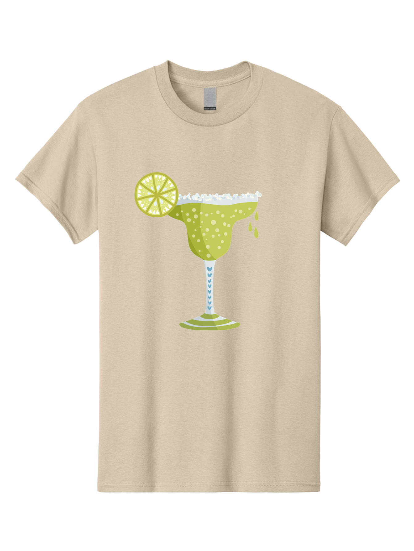 Margarita Men'S Graphic Tee, 100% Cotton, Comfortable Casual Summer Wear, Machine Washable, Classic Margarita Cocktail, Salt Rim, Lime Wheel, Refreshing Drink, Party Drink, Barware, Green Drink, Citrus Flavor Aad720 21