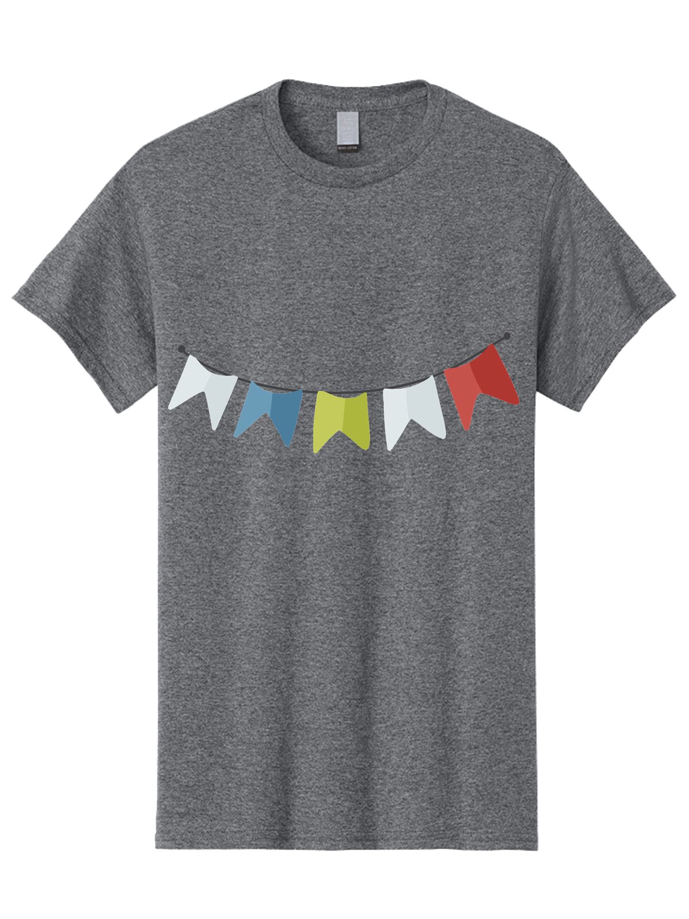 Party-Flags Men'S Graphic Tee, 100% Cotton, Comfortable Casual Summer Wear, Machine Washable, Colorful Party Flags, Festive Decorations, Celebration Bunting, Vibrant Pennants, Party Accessories, Festive Atmosphere, Event Decorations Aad729 15