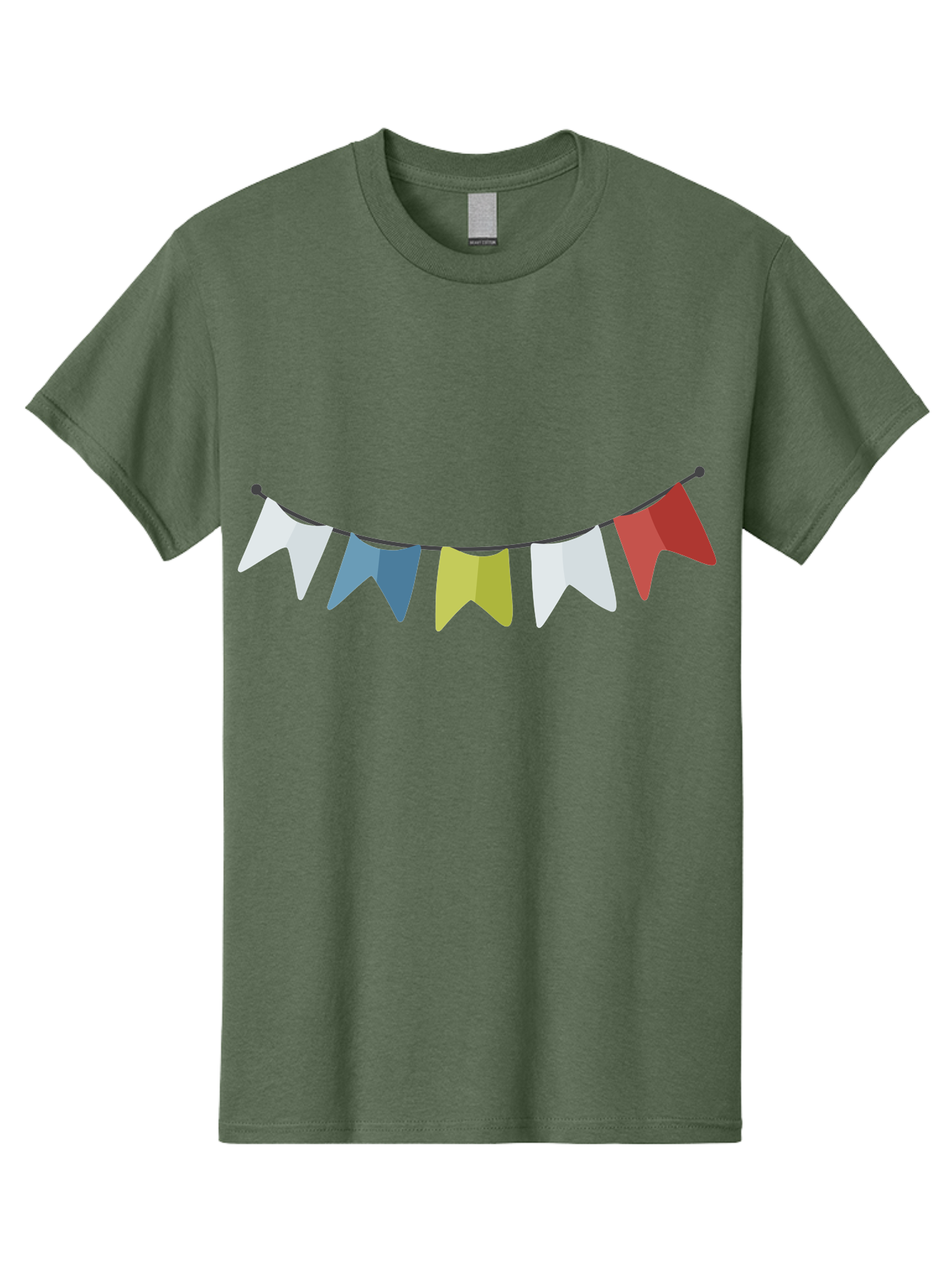 Party-Flags Men'S Graphic Tee, 100% Cotton, Comfortable Casual Summer Wear, Machine Washable, Colorful Party Flags, Festive Decorations, Celebration Bunting, Vibrant Pennants, Party Accessories, Festive Atmosphere, Event Decorations Aad729 25