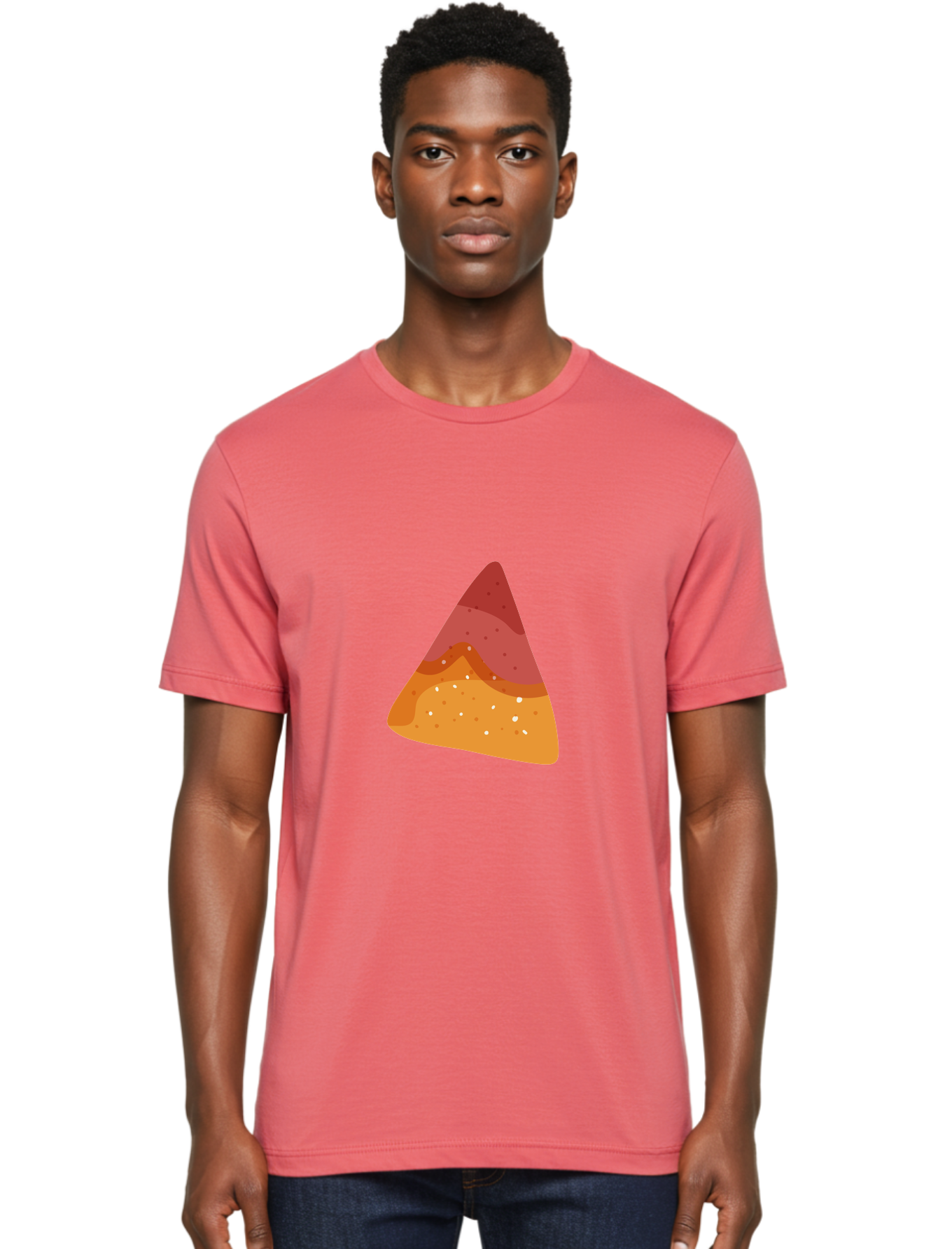 Pizza-Slice-1 Men'S Graphic Tee, 100% Cotton, Comfortable Casual Summer Wear, Machine Washable, Pizza Slice, Triangle Shape, Red Sauce, Melted Cheese, Savory Toppings, Italian Food, Delicious Treat, Tasty Snack, Cartoon Illustration Aad734 10