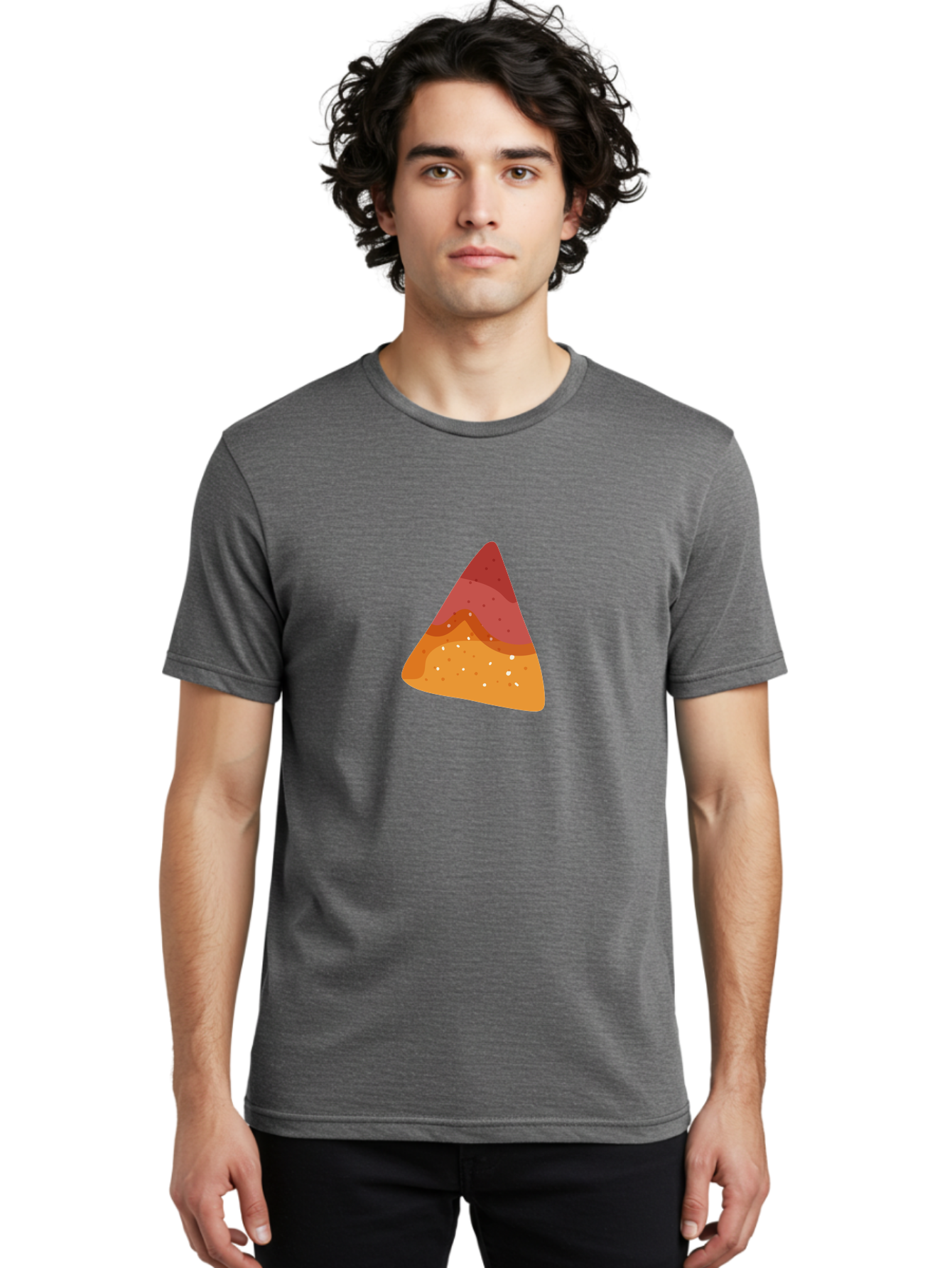 Pizza-Slice-1 Men'S Graphic Tee, 100% Cotton, Comfortable Casual Summer Wear, Machine Washable, Pizza Slice, Triangle Shape, Red Sauce, Melted Cheese, Savory Toppings, Italian Food, Delicious Treat, Tasty Snack, Cartoon Illustration Aad734 28