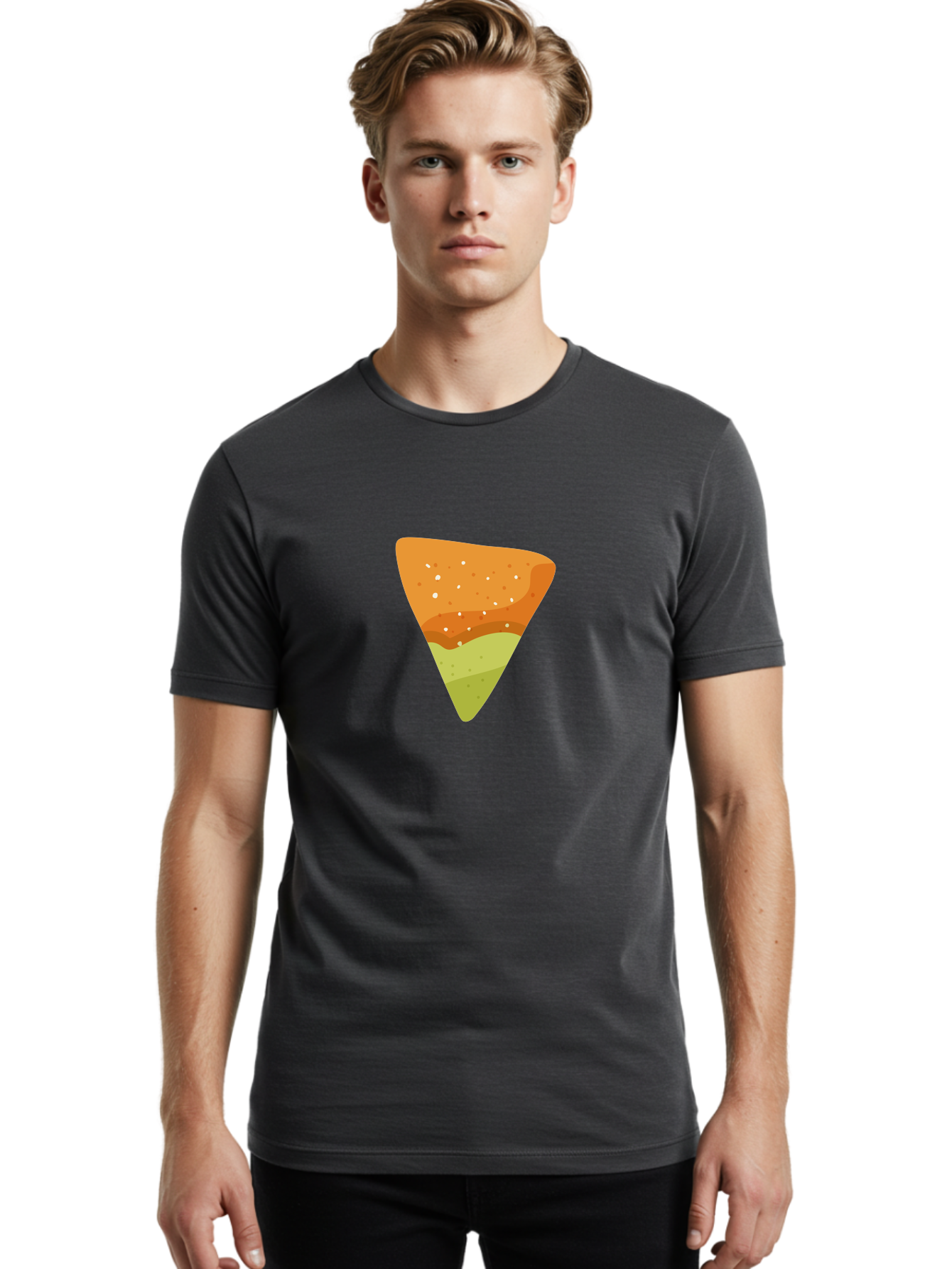 Pizza-Slice-2 Men'S Graphic Tee, 100% Cotton, Comfortable Casual Summer Wear, Machine Washable, Pizza Slice, Italian Food, Delicious Meal, Tasty Treats, Food Graphics, Triangular Shape, Layered Toppings, White Sesame Seeds Aad735 26