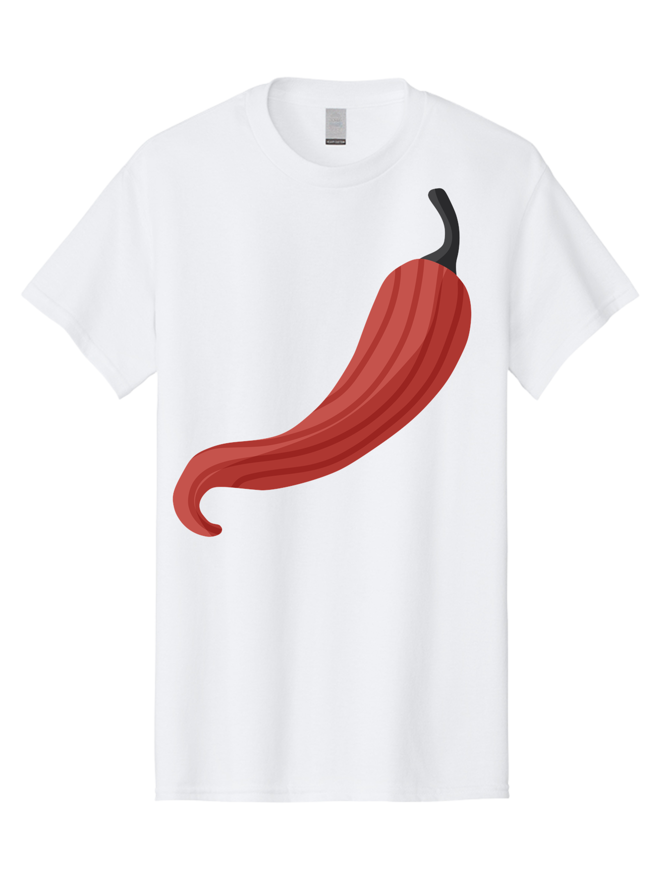 Red-Pepper-1 Men'S Graphic Tee, 100% Cotton, Comfortable Casual Summer Wear, Machine Washable, Red Chili Pepper, Hot Pepper, Spice, Culinary Ingredient, Vibrant Red Color, Digital Art, Food Illustration, Chili Pepper Graphic Aad747 27