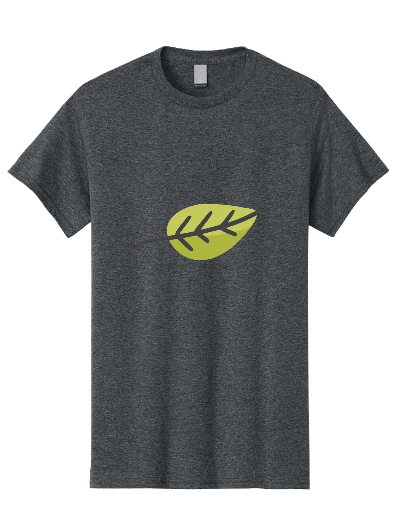 Simple-Leaf Men'S Graphic Tee, 100% Cotton, Comfortable Casual Summer Wear, Machine Washable, Simple Leaf Design, Green Leaf Illustration, Minimalist Art, Nature-Inspired Graphics, Stylized Foliage, Botanical Icon, Eco-Friendly Symbol Aad755 11