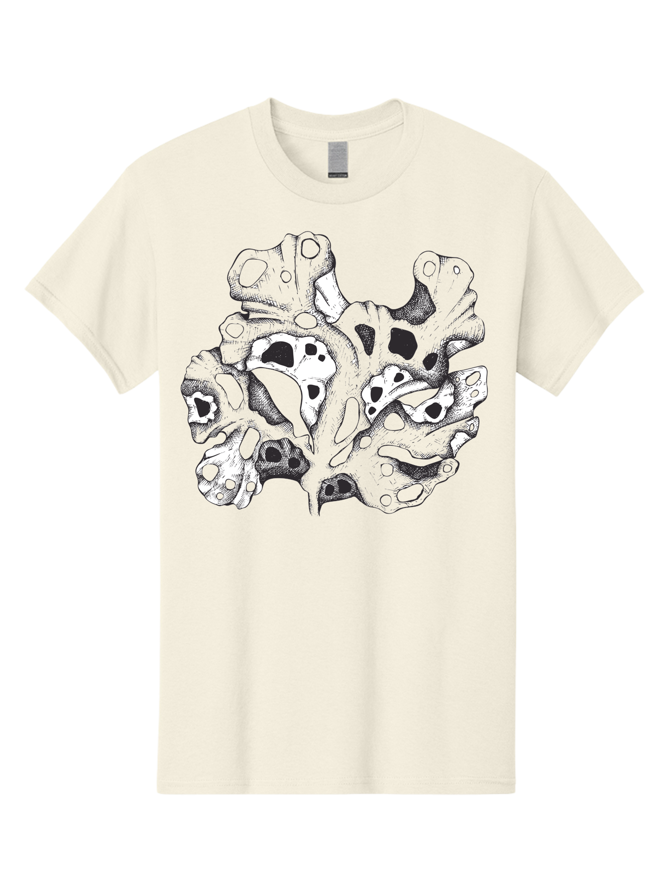 Splat-Art Men'S Graphic Tee, 100% Cotton, Comfortable Casual Summer Wear, Machine Washable, Abstract Skull, Organic Shapes, Surreal Art, Fantasy Design, Mysterious Graphics, Dark And Moody Atmosphere, Complex Patterns, Aad760 5