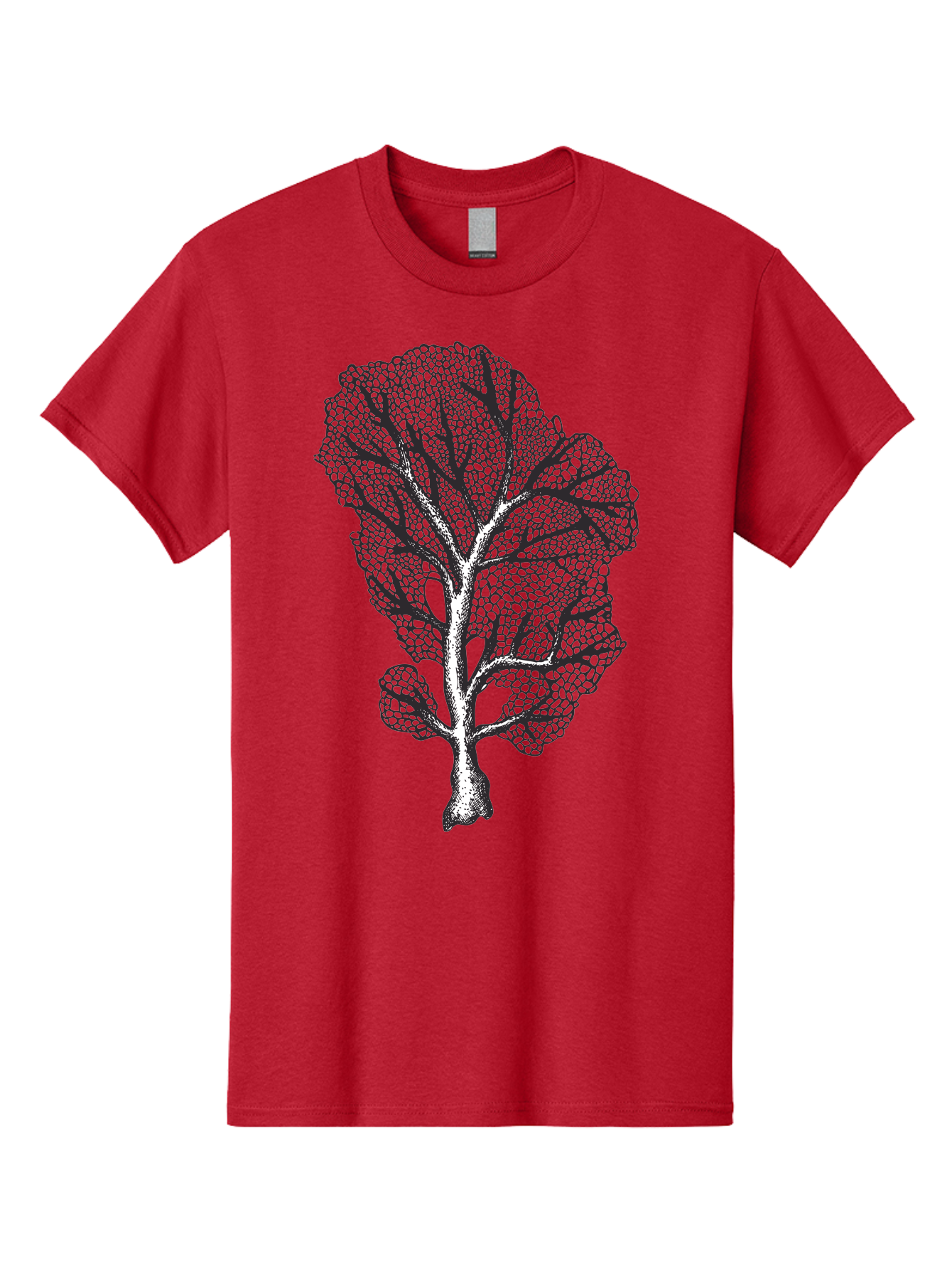 Tree Men'S Graphic Tee, 100% Cotton, Comfortable Casual Summer Wear, Machine Washable, Stylized Tree, Black And White Illustration, Leafy Branches, Detailed Foliage, Graphic Design Element, Artistic Tree, Natural Motif, Sketch Art Aad769 17