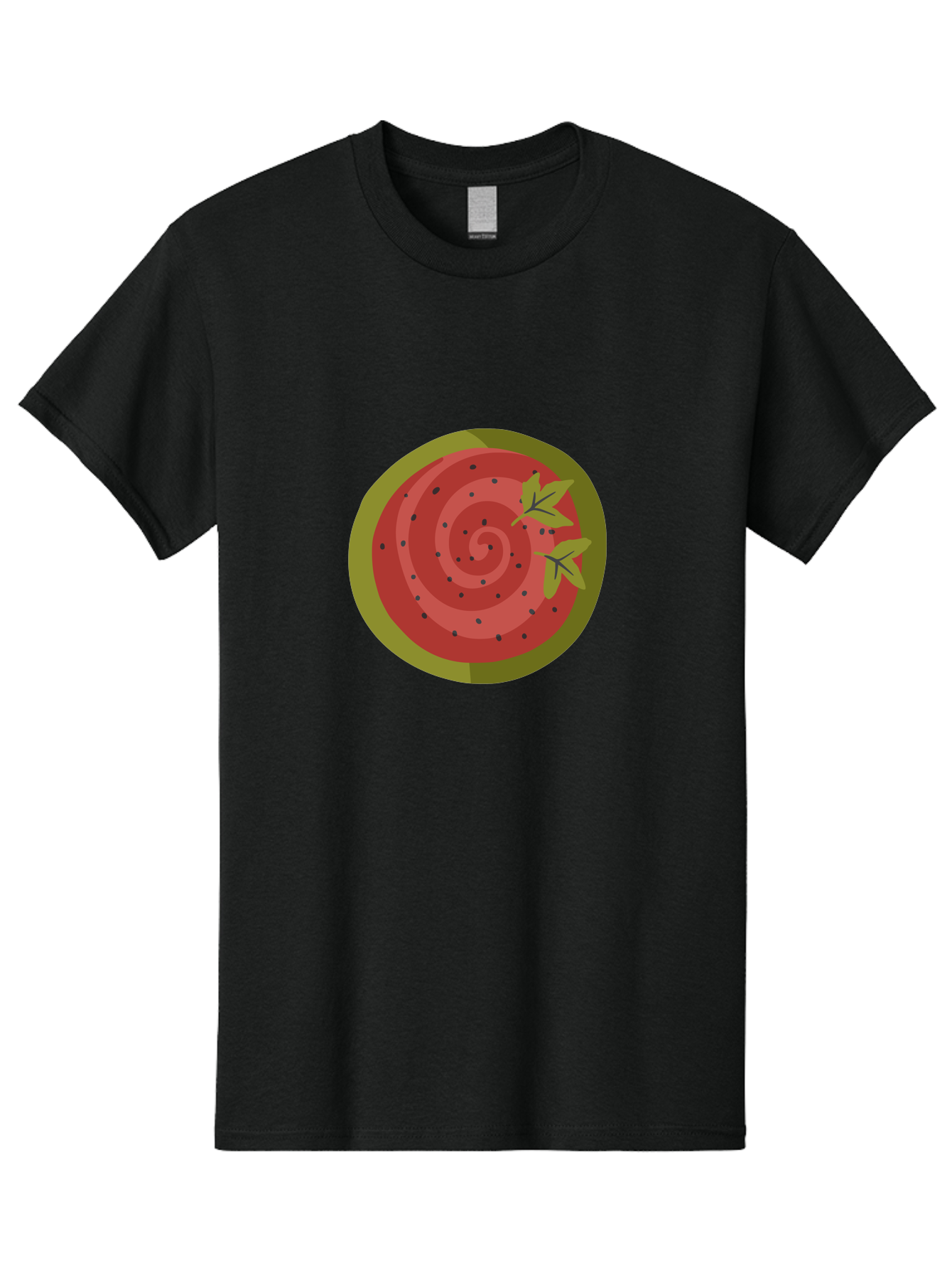 Watermelon-Slice Men'S Graphic Tee, 100% Cotton, Comfortable Casual Summer Wear, Machine Washable, Watermelon Slice, Red Fruit, Green Leaves, Black Seeds, Summer Snack, Refreshing Treat, Sweet Juice, Ripe Melon Aad772 19