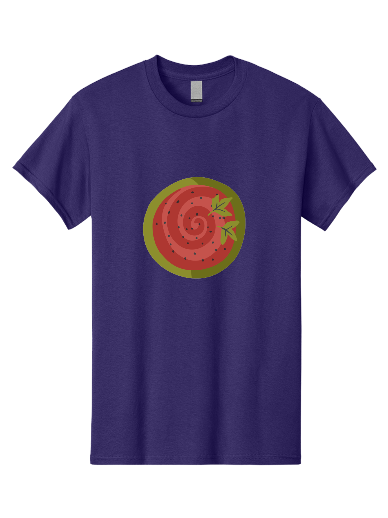 Watermelon-Slice Men'S Graphic Tee, 100% Cotton, Comfortable Casual Summer Wear, Machine Washable, Watermelon Slice, Red Fruit, Green Leaves, Black Seeds, Summer Snack, Refreshing Treat, Sweet Juice, Ripe Melon Aad772 21