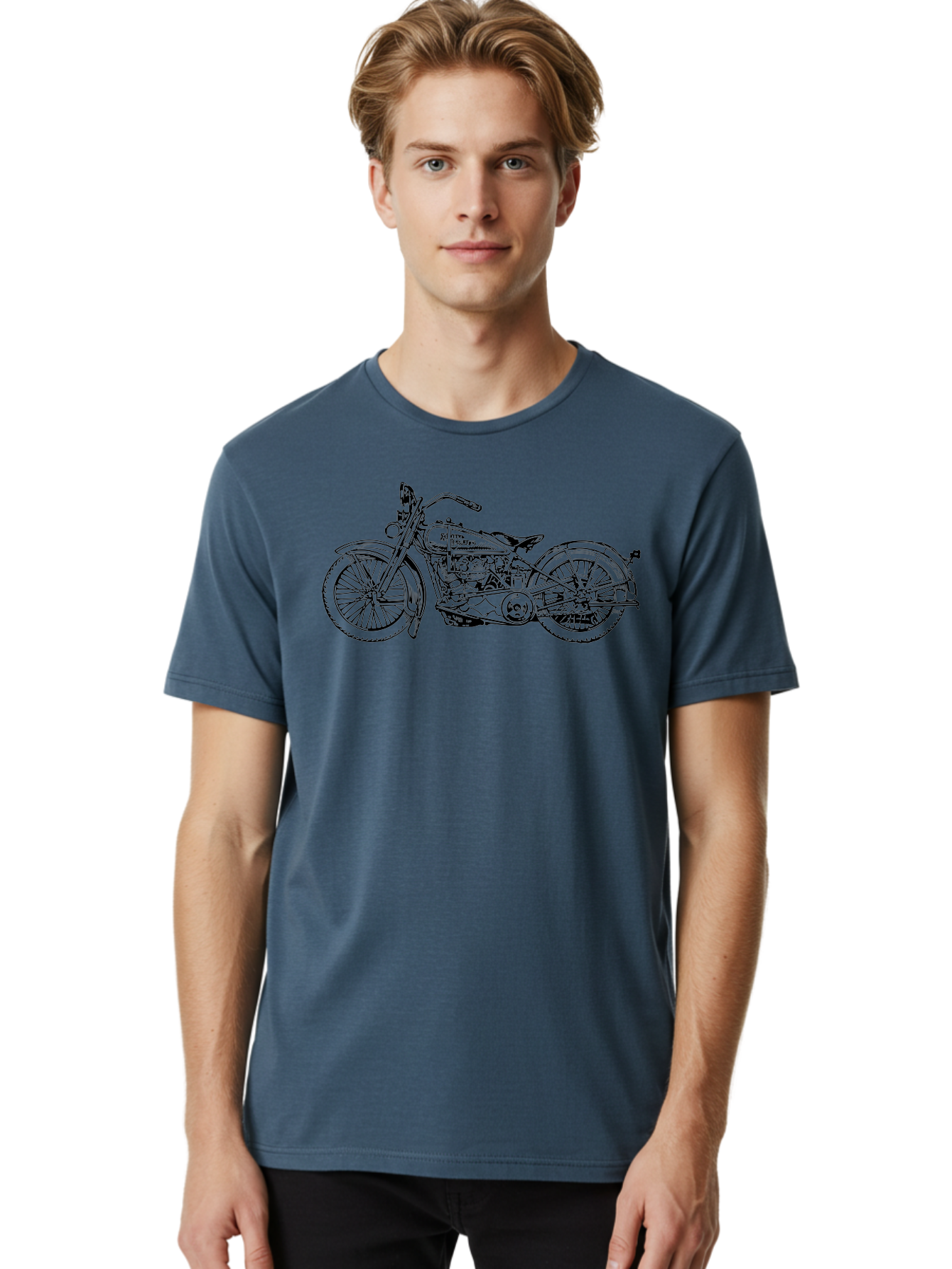 1916-Flying-Merkel Men'S Graphic Tee, 100% Cotton, Comfortable Casual Summer Wear, Machine Washable, Vintage Motorcycle, Classic Bike, Harley Davidson Logo, Retro Design, Black And Green Illustration, Motorcycle Art, Biker Culture, Aad774 12