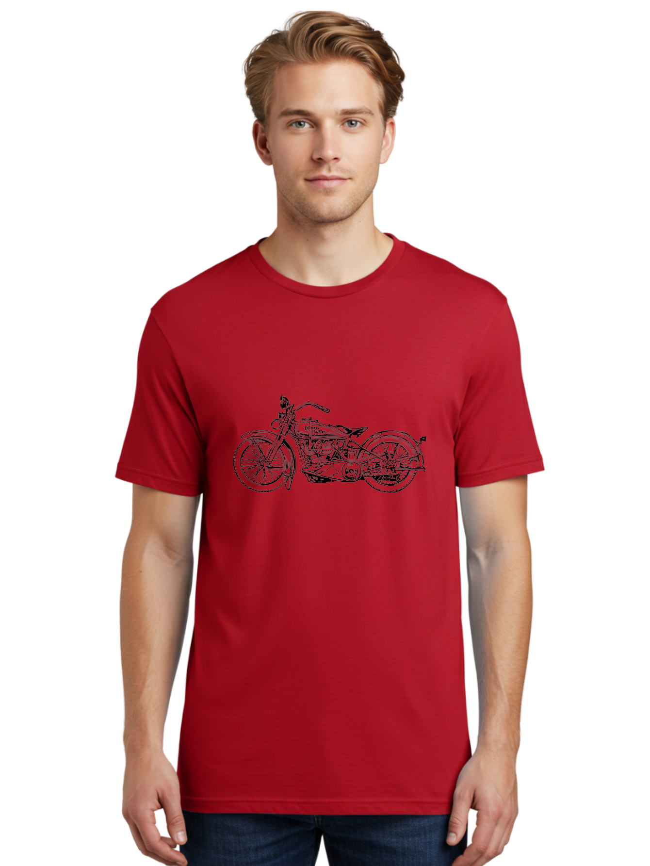 1916-Flying-Merkel Men'S Graphic Tee, 100% Cotton, Comfortable Casual Summer Wear, Machine Washable, Vintage Motorcycle, Classic Bike, Harley Davidson Logo, Retro Design, Black And Green Illustration, Motorcycle Art, Biker Culture, Aad774 22