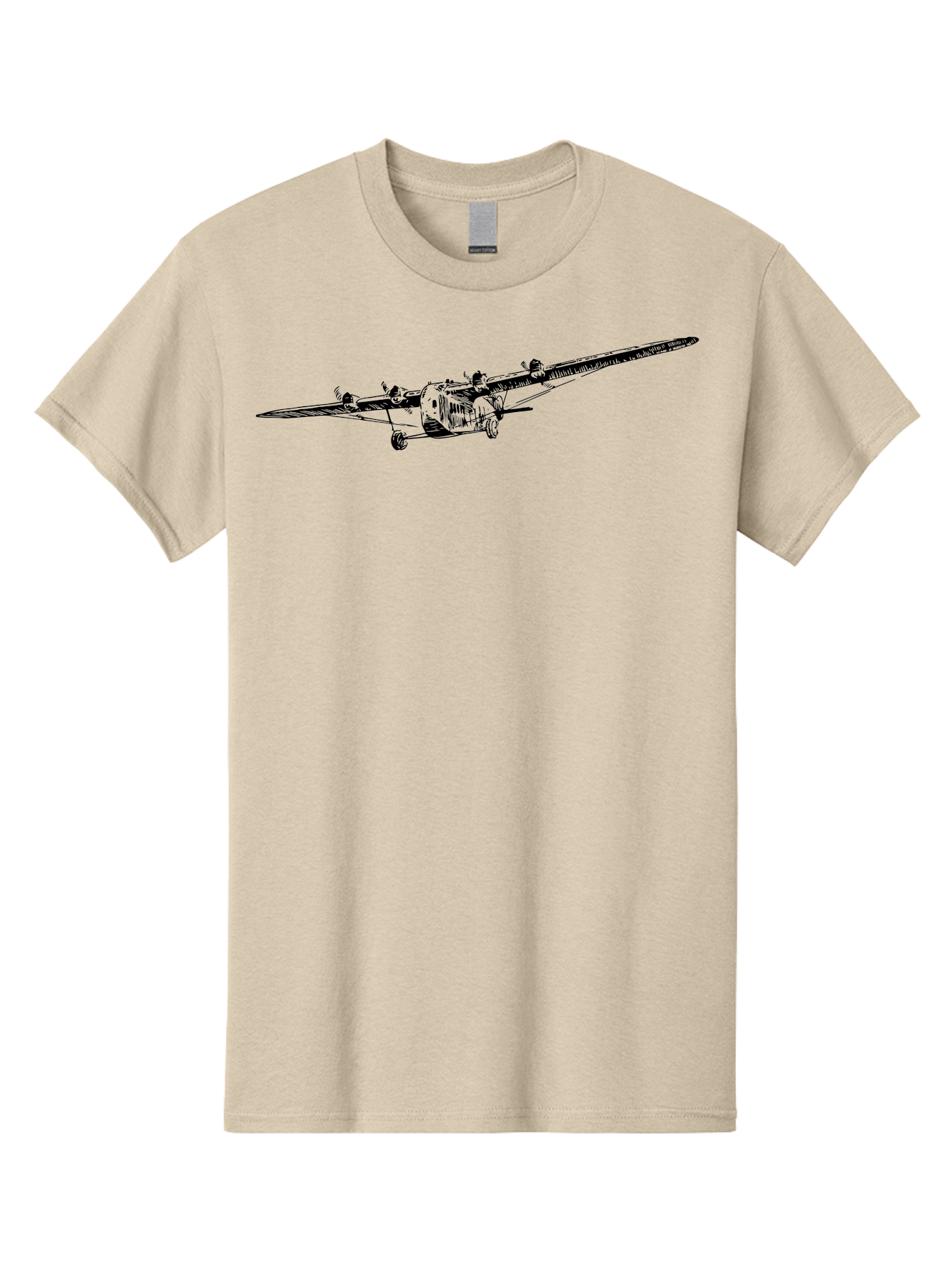 Airplane Men'S Graphic Tee, 100% Cotton, Comfortable Casual Summer Wear, Machine Washable, Vintage Airplane, Historic Aircraft, Ford Tri-Motor, Classic Aviation, Antique Plane, Nostalgic Flight, Retro Aircraft Design Aad775 3