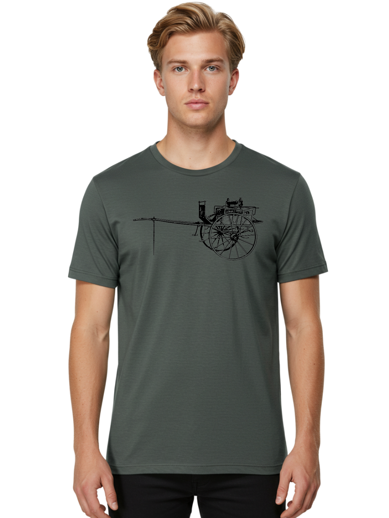 Benz-Patent-Motorwagen Men'S Graphic Tee, 100% Cotton, Comfortable Casual Summer Wear, Machine Washable, Vintage Car, Antique Automobile, Historic Vehicle, Classic Transportation, Benz Patent-Motorwagen, Early Automotive Technology, Aad777 18