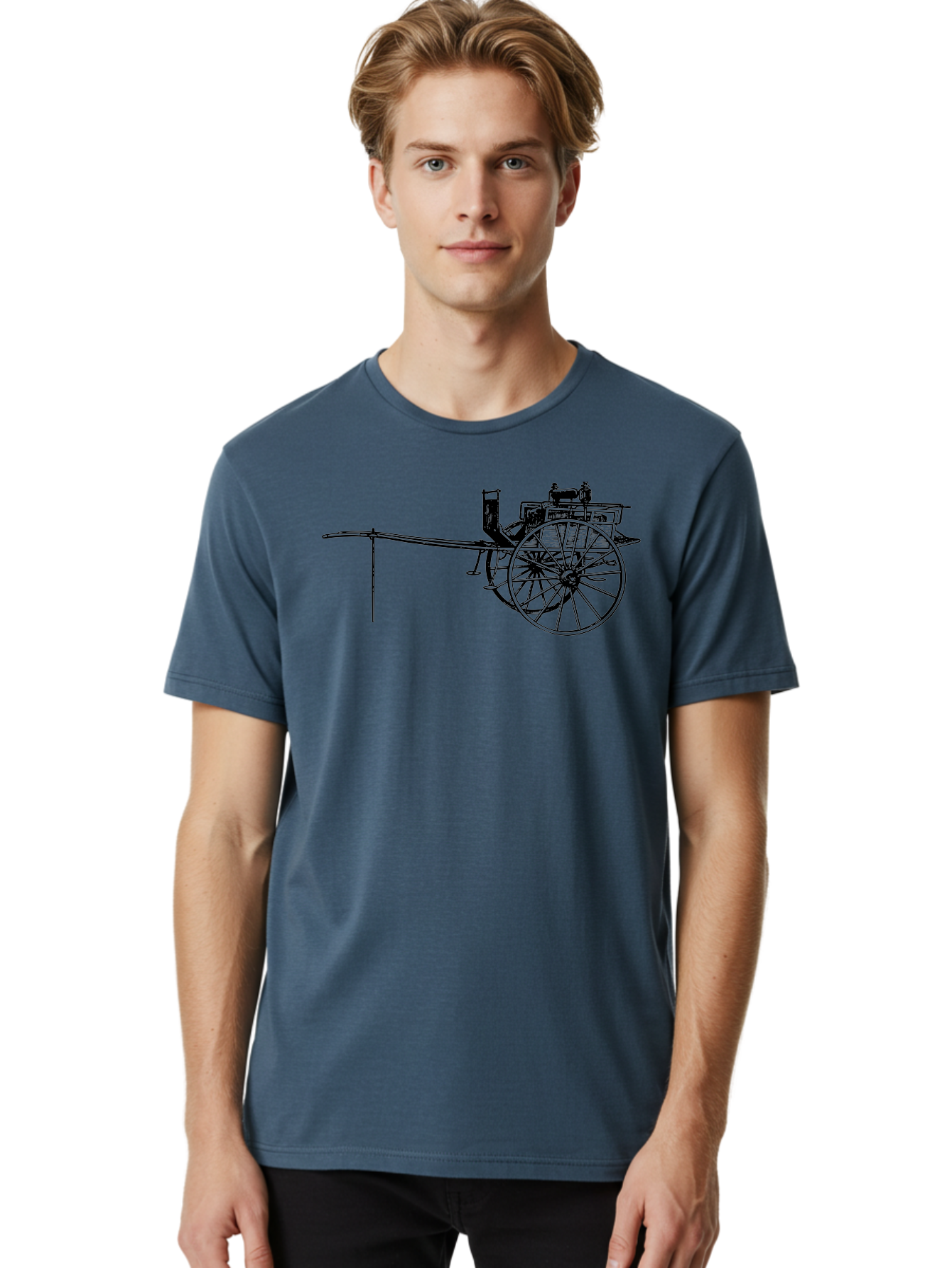 Benz-Patent-Motorwagen Men'S Graphic Tee, 100% Cotton, Comfortable Casual Summer Wear, Machine Washable, Vintage Car, Antique Automobile, Historic Vehicle, Classic Transportation, Benz Patent-Motorwagen, Early Automotive Technology, Aad777 20