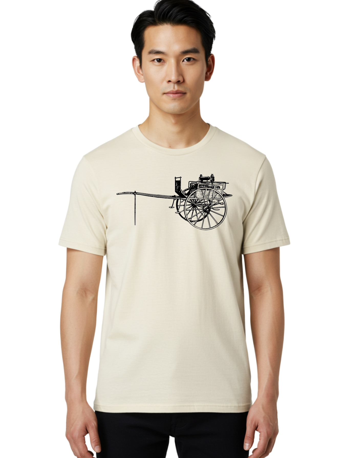 Benz-Patent-Motorwagen Men'S Graphic Tee, 100% Cotton, Comfortable Casual Summer Wear, Machine Washable, Vintage Car, Antique Automobile, Historic Vehicle, Classic Transportation, Benz Patent-Motorwagen, Early Automotive Technology, Aad777 6