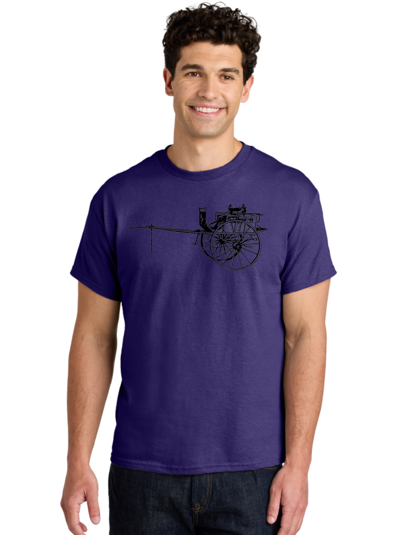 Benz-Patent-Motorwagen Men'S Graphic Tee, 100% Cotton, Comfortable Casual Summer Wear, Machine Washable, Vintage Car, Antique Automobile, Historic Vehicle, Classic Transportation, Benz Patent-Motorwagen, Early Automotive Technology, Aad777 8