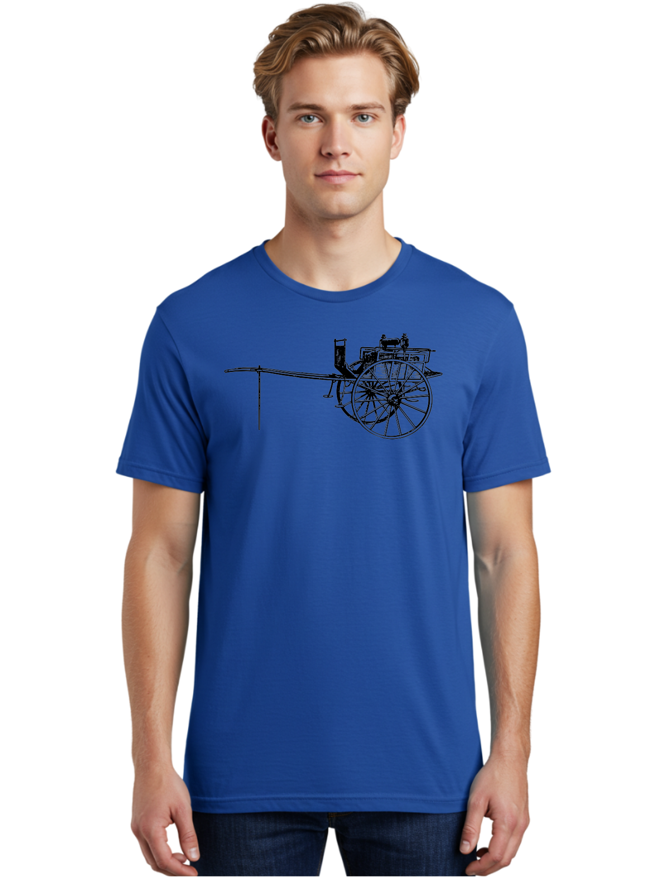 Benz-Patent-Motorwagen Men'S Graphic Tee, 100% Cotton, Comfortable Casual Summer Wear, Machine Washable, Vintage Car, Antique Automobile, Historic Vehicle, Classic Transportation, Benz Patent-Motorwagen, Early Automotive Technology, Aad777 22