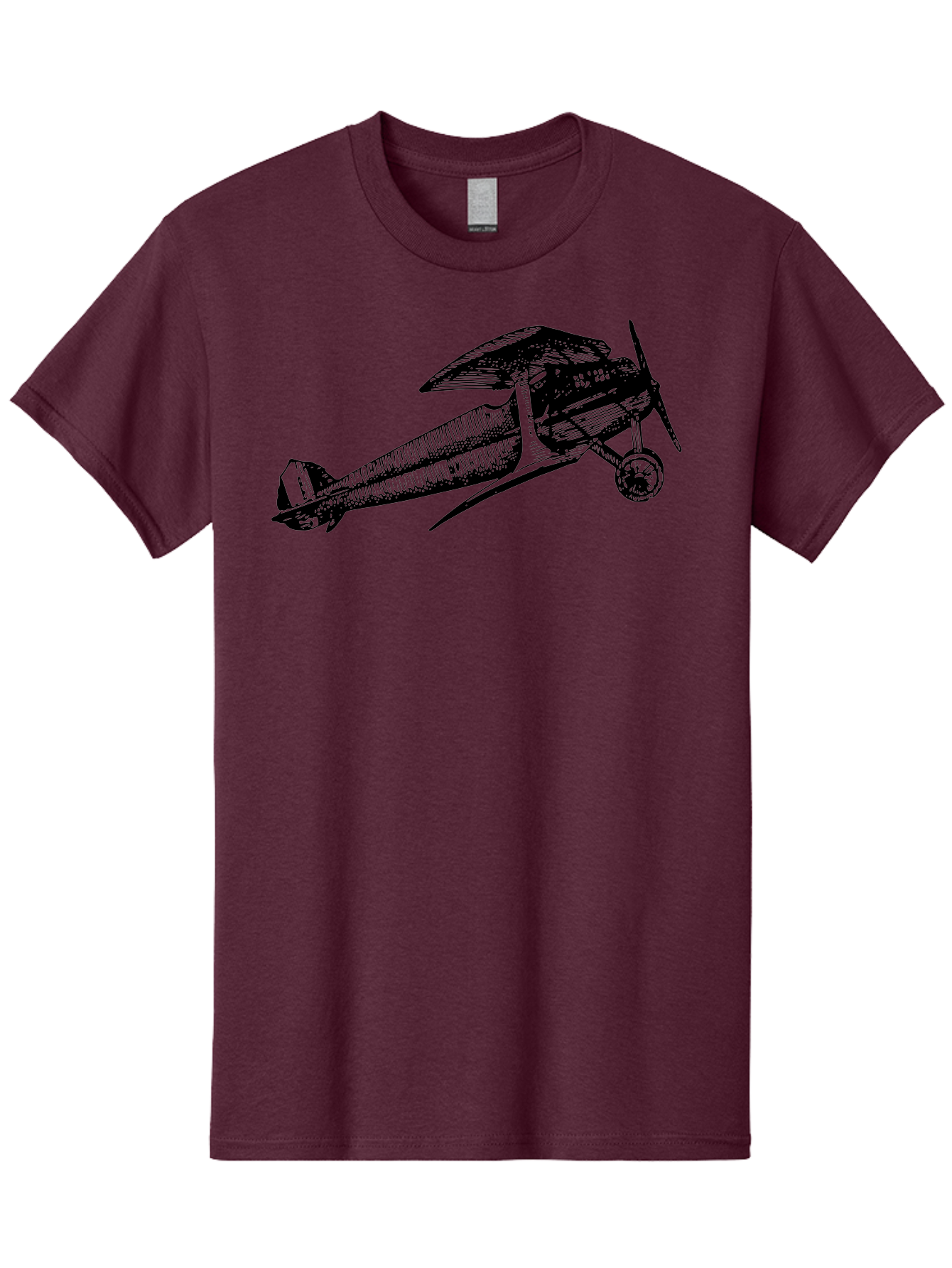 Biplane-1 Men'S Graphic Tee, 100% Cotton, Comfortable Casual Summer Wear, Machine Washable, Vintage Aeroplane, Classic Aircraft, Retro Aviation, Antique Plane, Old-Fashioned Flying Machine, Historical Flight Aad778 13