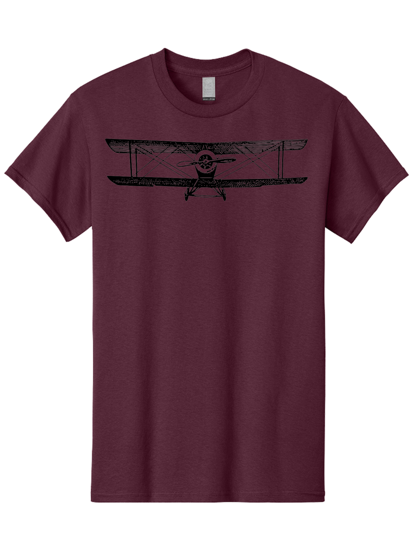 Biplane-2 Men'S Graphic Tee, 100% Cotton, Comfortable Casual Summer Wear, Machine Washable, Vintage Aircraft, Classic Aviation, Biplane Design, Double Wings, Propeller Driven, Retro Flying Machine, Historical Airplane, Aviation Heritage Aad779 27