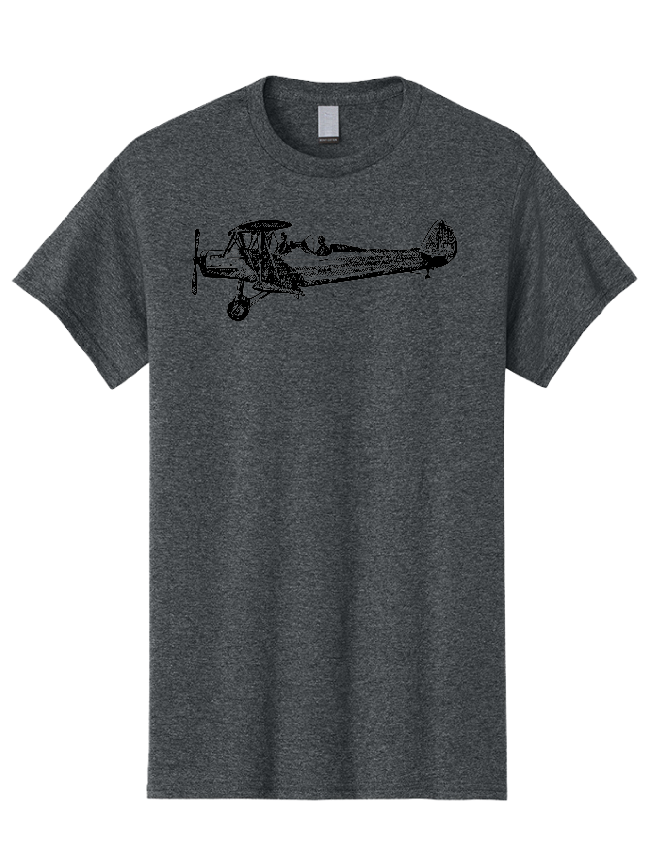 Biplane-3 Men'S Graphic Tee, 100% Cotton, Comfortable Casual Summer Wear, Machine Washable, Vintage Biplane, Classic Aircraft, Historical Aviation, Biplane Illustration, Pilot, Propeller Plane, Old Airplane, Flight, Retro Style Aad780 29