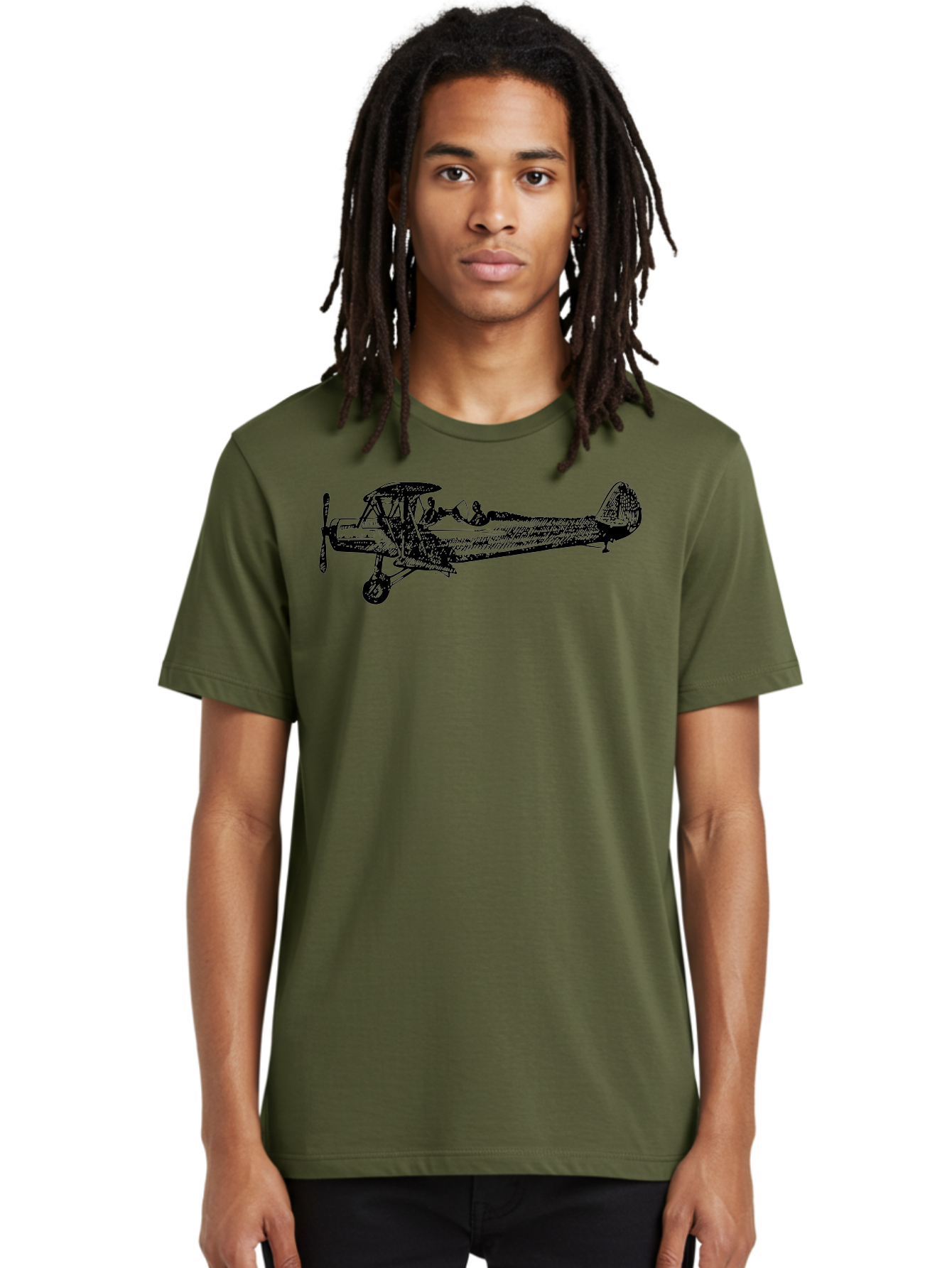 Biplane-3 Men'S Graphic Tee, 100% Cotton, Comfortable Casual Summer Wear, Machine Washable, Vintage Biplane, Classic Aircraft, Historical Aviation, Biplane Illustration, Pilot, Propeller Plane, Old Airplane, Flight, Retro Style Aad780 14