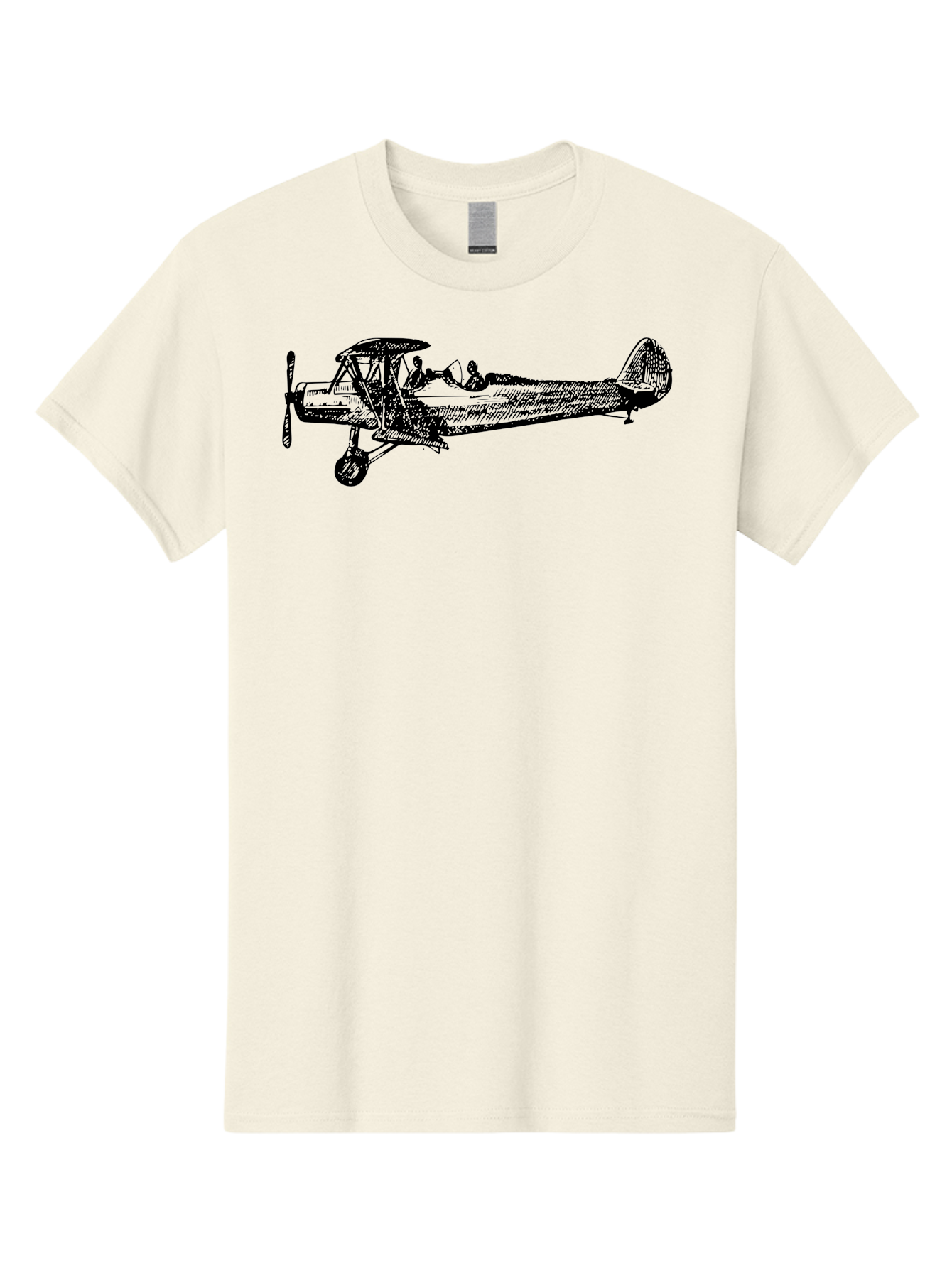 Biplane-3 Men'S Graphic Tee, 100% Cotton, Comfortable Casual Summer Wear, Machine Washable, Vintage Biplane, Classic Aircraft, Historical Aviation, Biplane Illustration, Pilot, Propeller Plane, Old Airplane, Flight, Retro Style Aad780 19