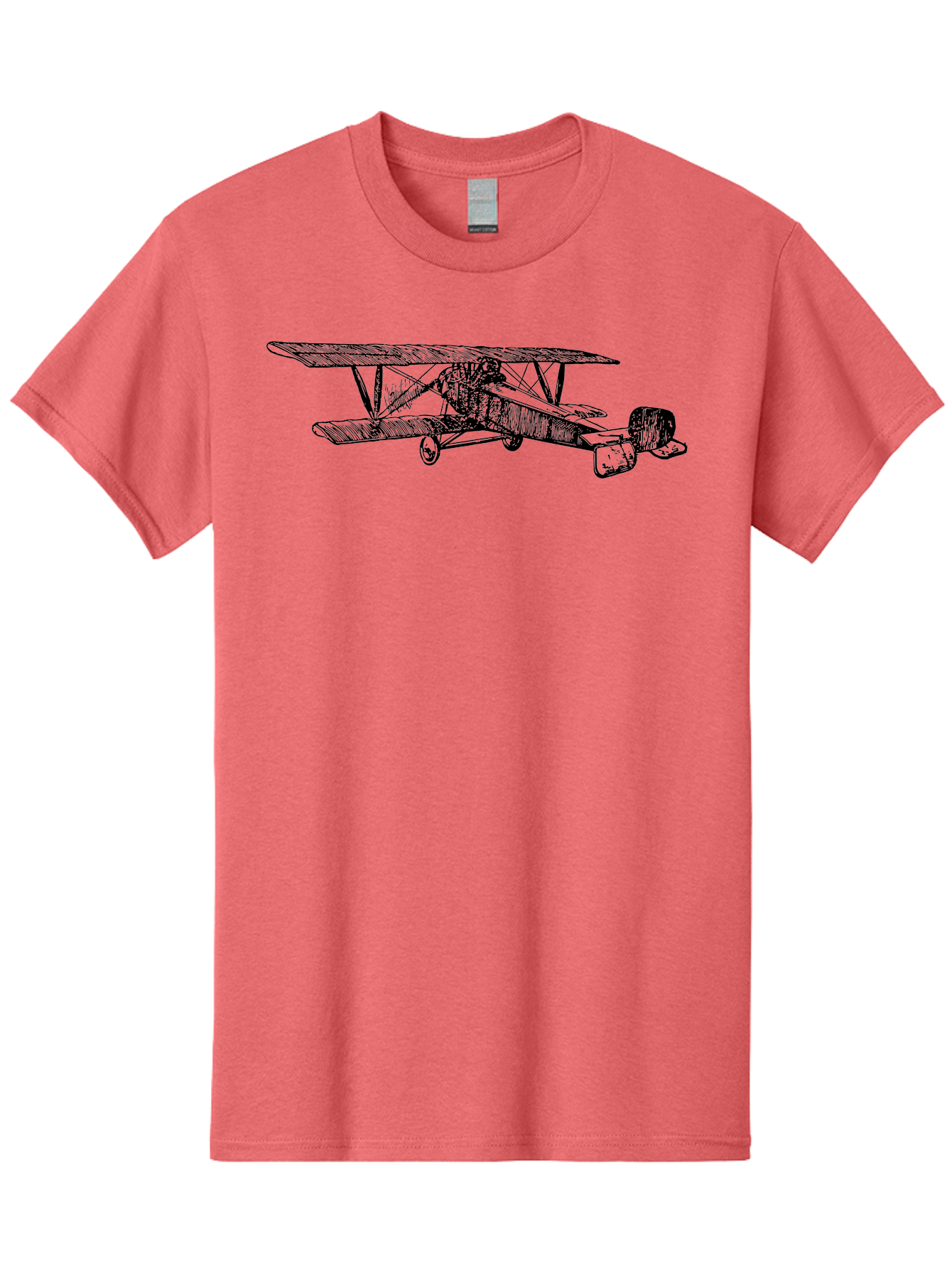 Biplane Men'S Graphic Tee, 100% Cotton, Comfortable Casual Summer Wear, Machine Washable, Vintage Airplane, Biplane Design, Sketch Art, Aviation History, Classic Aircraft, Retro Flying Machine, Nostalgic Transport Aad782 11