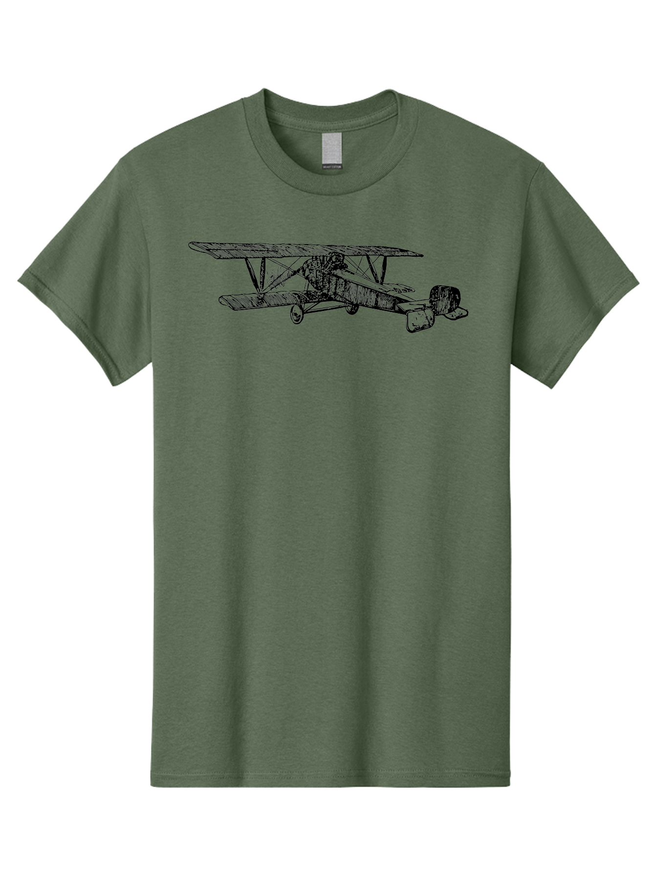 Biplane Men'S Graphic Tee, 100% Cotton, Comfortable Casual Summer Wear, Machine Washable, Vintage Airplane, Biplane Design, Sketch Art, Aviation History, Classic Aircraft, Retro Flying Machine, Nostalgic Transport Aad782 21