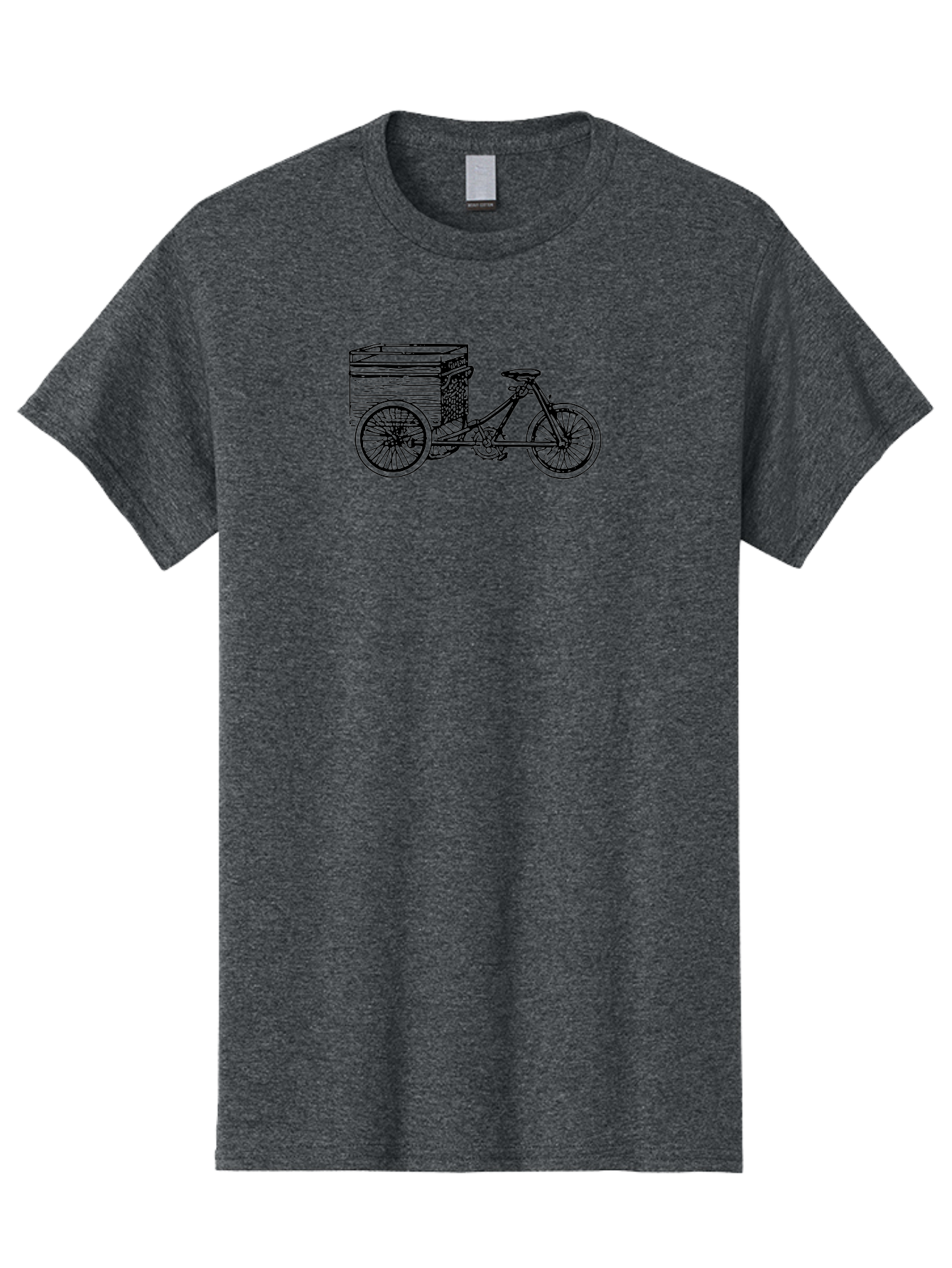 Cargobike Men'S Graphic Tee, 100% Cotton, Comfortable Casual Summer Wear, Machine Washable, Vintage Tricycle, Retro Bicycle, Goldilocks Branding, Cargo Bike, Three-Wheeled Vehicle, Nostalgic Design, Antique Bike Aad783 15