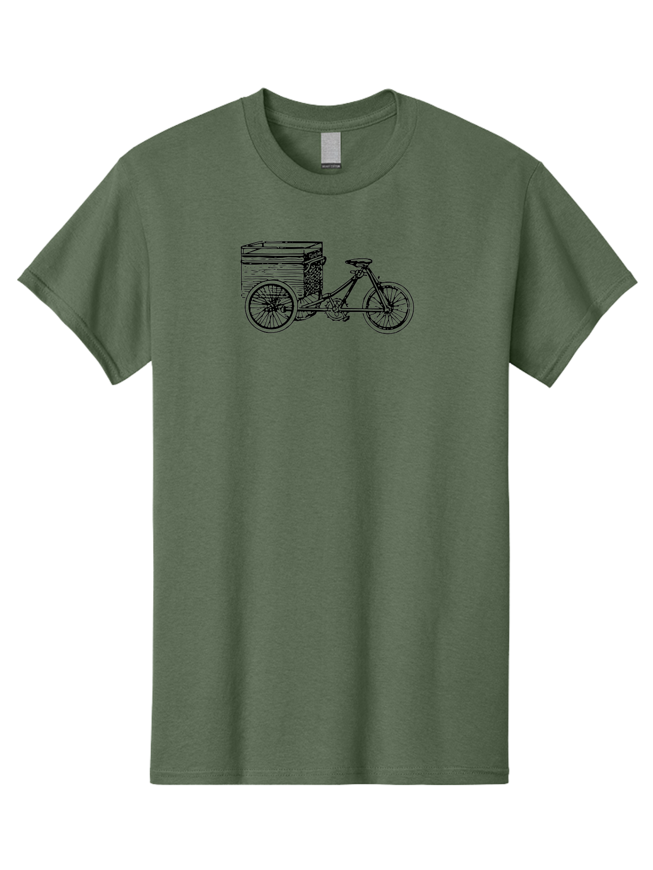 Cargobike Men'S Graphic Tee, 100% Cotton, Comfortable Casual Summer Wear, Machine Washable, Vintage Tricycle, Retro Bicycle, Goldilocks Branding, Cargo Bike, Three-Wheeled Vehicle, Nostalgic Design, Antique Bike Aad783 11