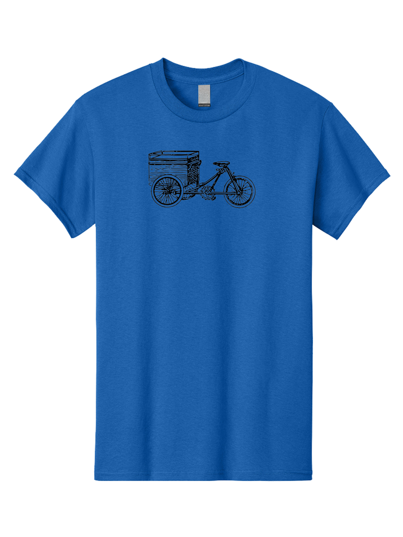 Cargobike Men'S Graphic Tee, 100% Cotton, Comfortable Casual Summer Wear, Machine Washable, Vintage Tricycle, Retro Bicycle, Goldilocks Branding, Cargo Bike, Three-Wheeled Vehicle, Nostalgic Design, Antique Bike Aad783 17