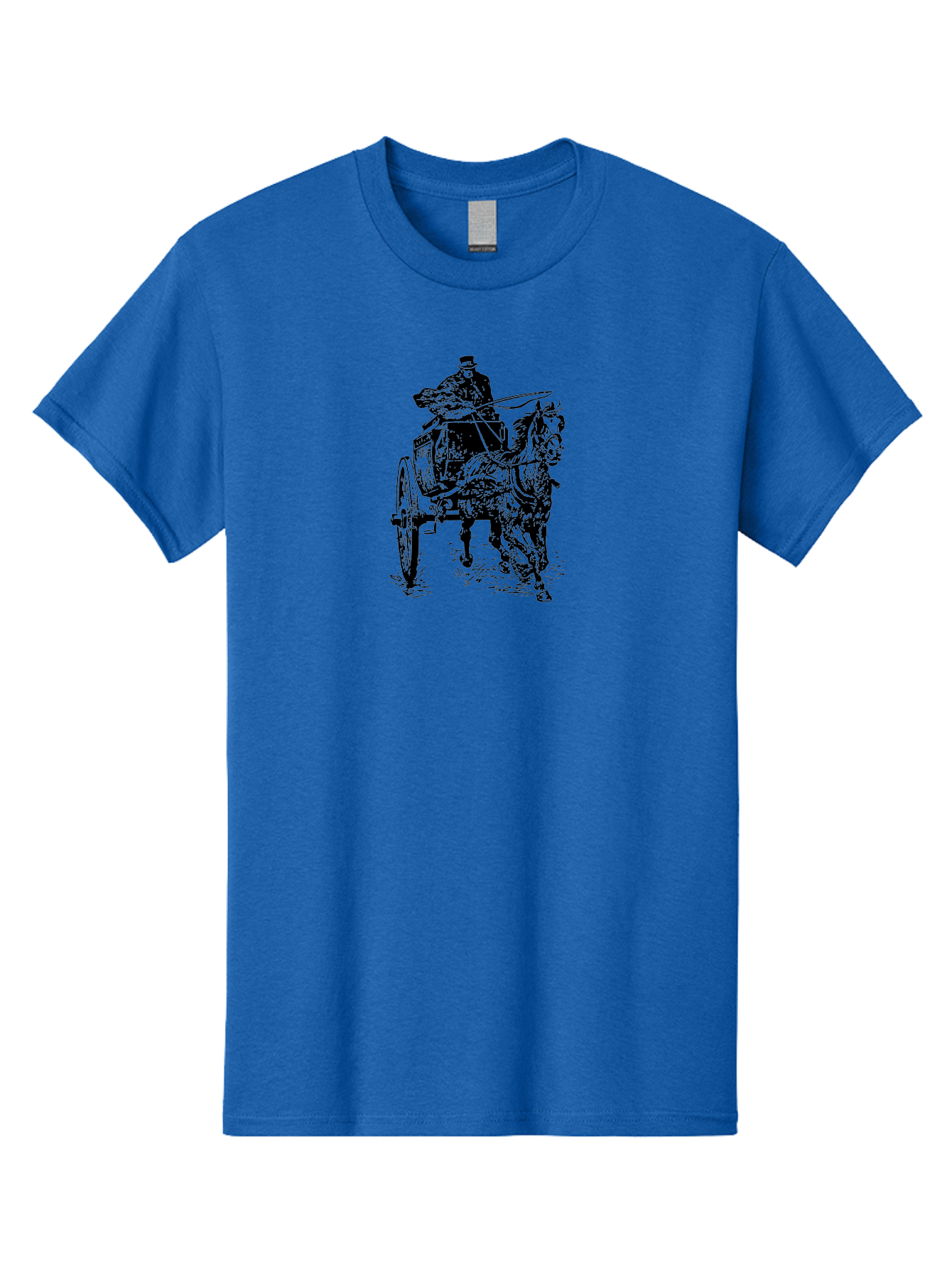 Horse-Drawn-Cart-1 Men'S Graphic Tee, 100% Cotton, Comfortable Casual Summer Wear, Machine Washable, Horse Drawn Carriage, Vintage Transportation, Horse Riding, Old-Fashioned Travel, Carriage Ride, Equestrian Art, Classic Illustration, Aad794 13